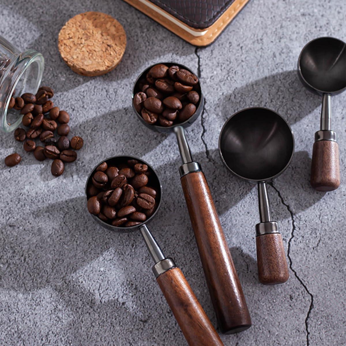 Set de 2 Cucharas Medidoras de Café Acero Inoxidable AddLotLot