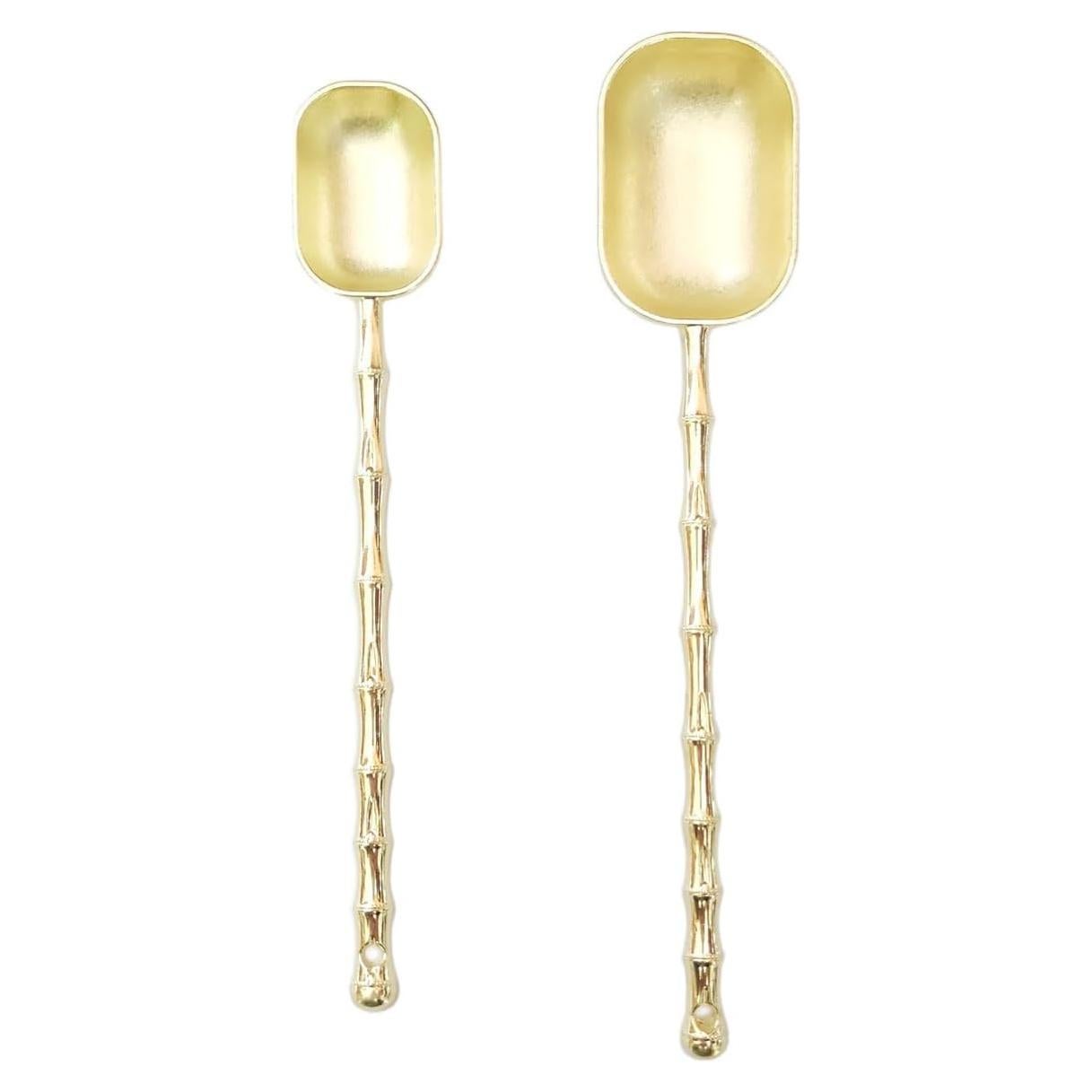Set de Cucharas Medidoras de Mango Largo Xusmyzm - Dorado Metal