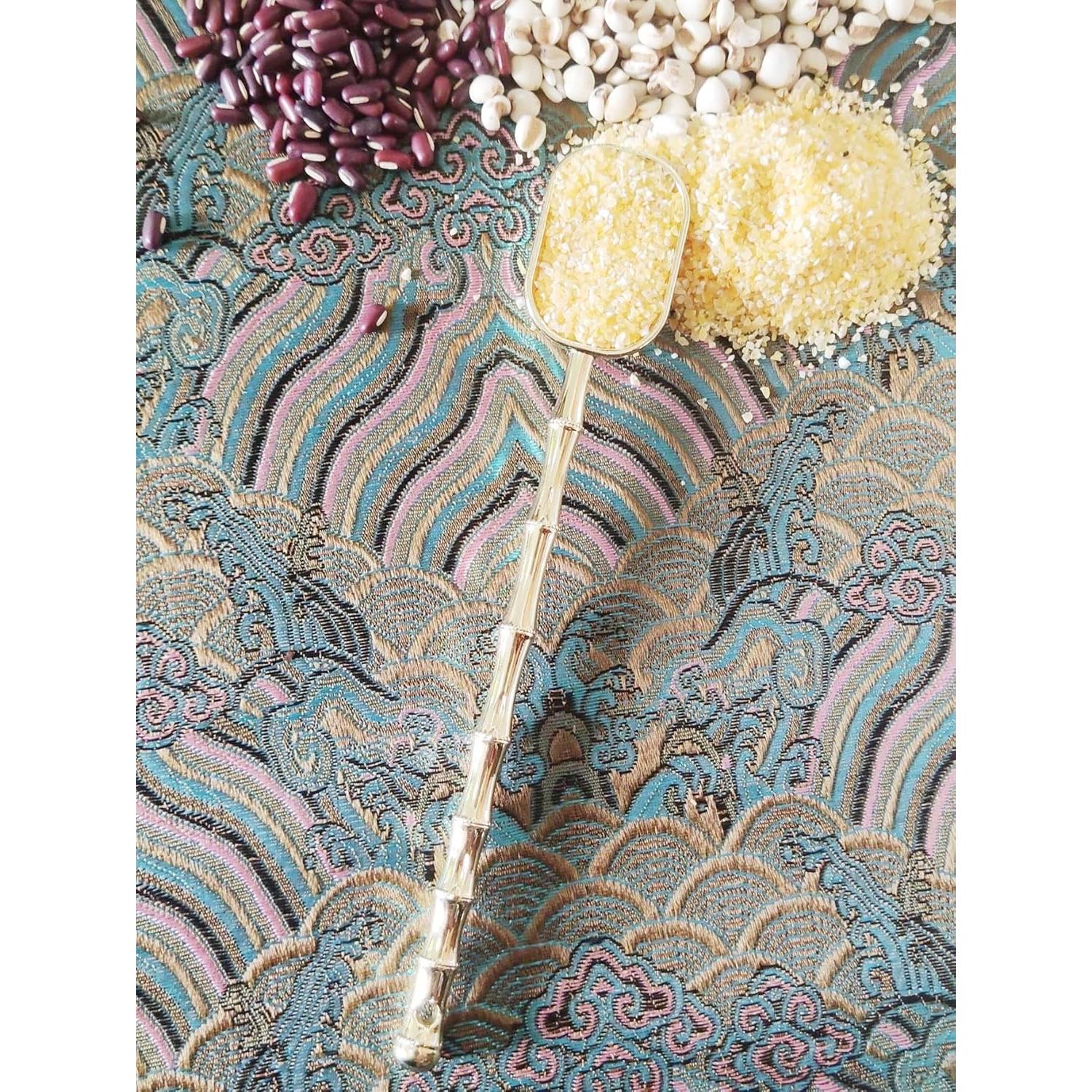 Set de Cucharas Medidoras de Mango Largo Xusmyzm - Dorado Metal