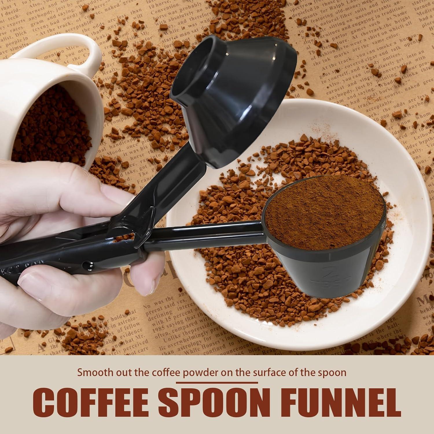 Cucharón Embudo Xorim con Taza de Espresso de Vidrio