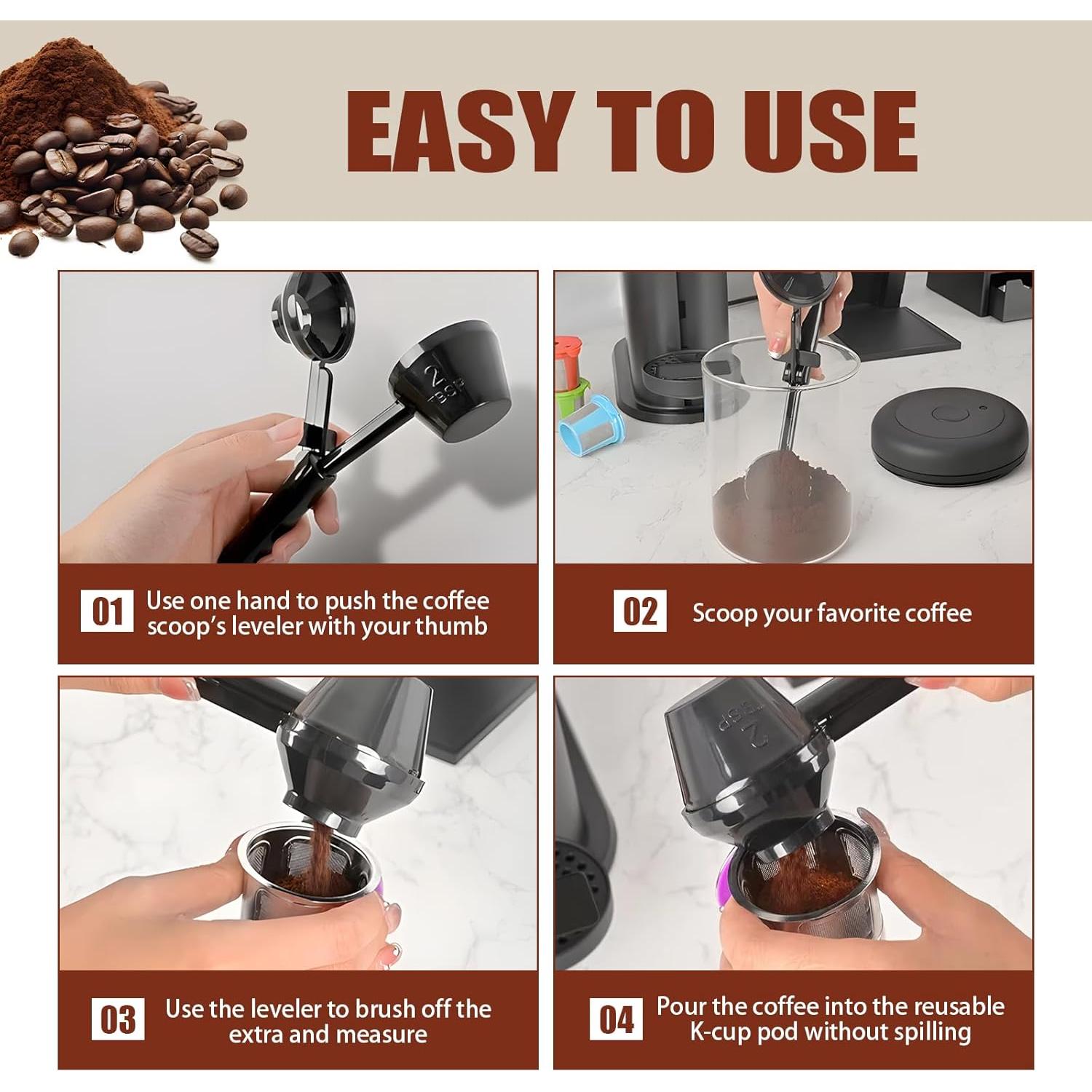 Cucharón Embudo Xorim con Taza de Espresso de Vidrio