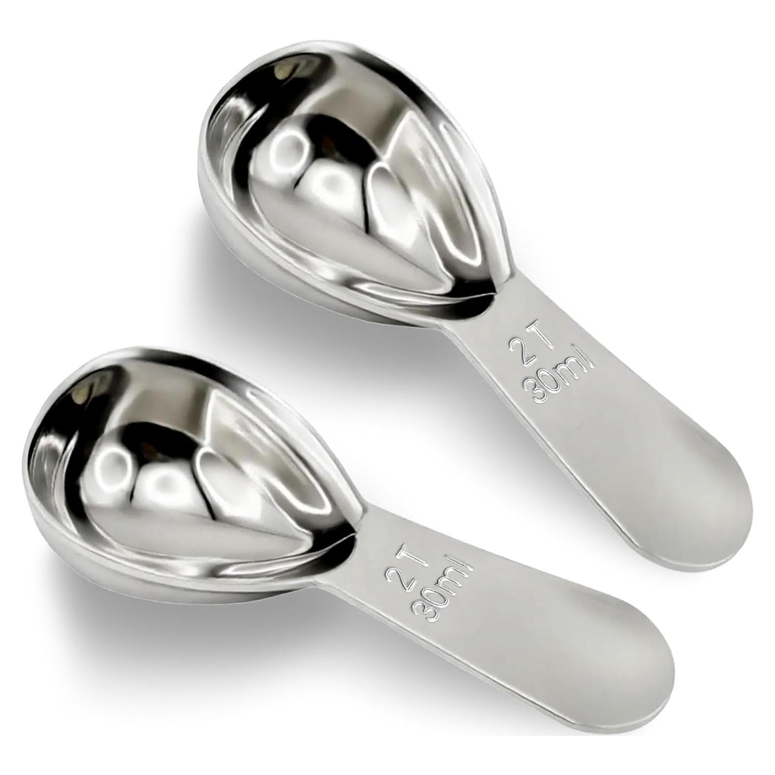 Cucharas Medidoras de Acero Inoxidable Rovella 30ml - 2 Pcs