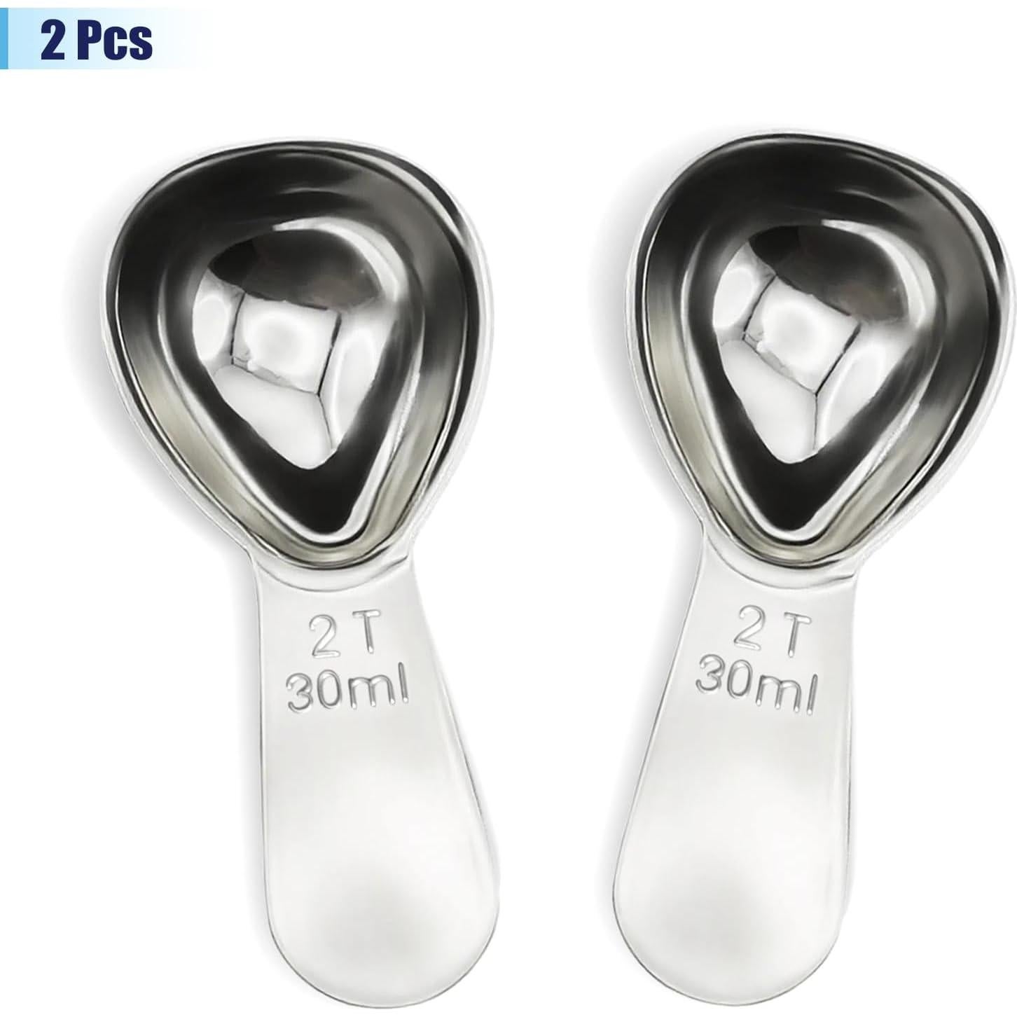 Cucharas Medidoras de Acero Inoxidable Rovella 30ml - 2 Pcs