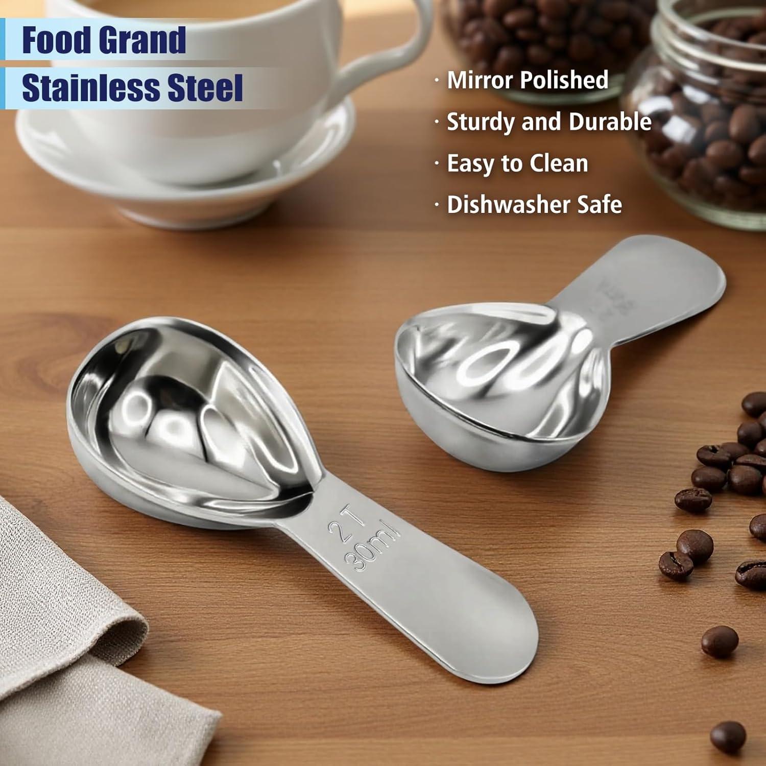 Cucharas Medidoras de Acero Inoxidable Rovella 30ml - 2 Pcs