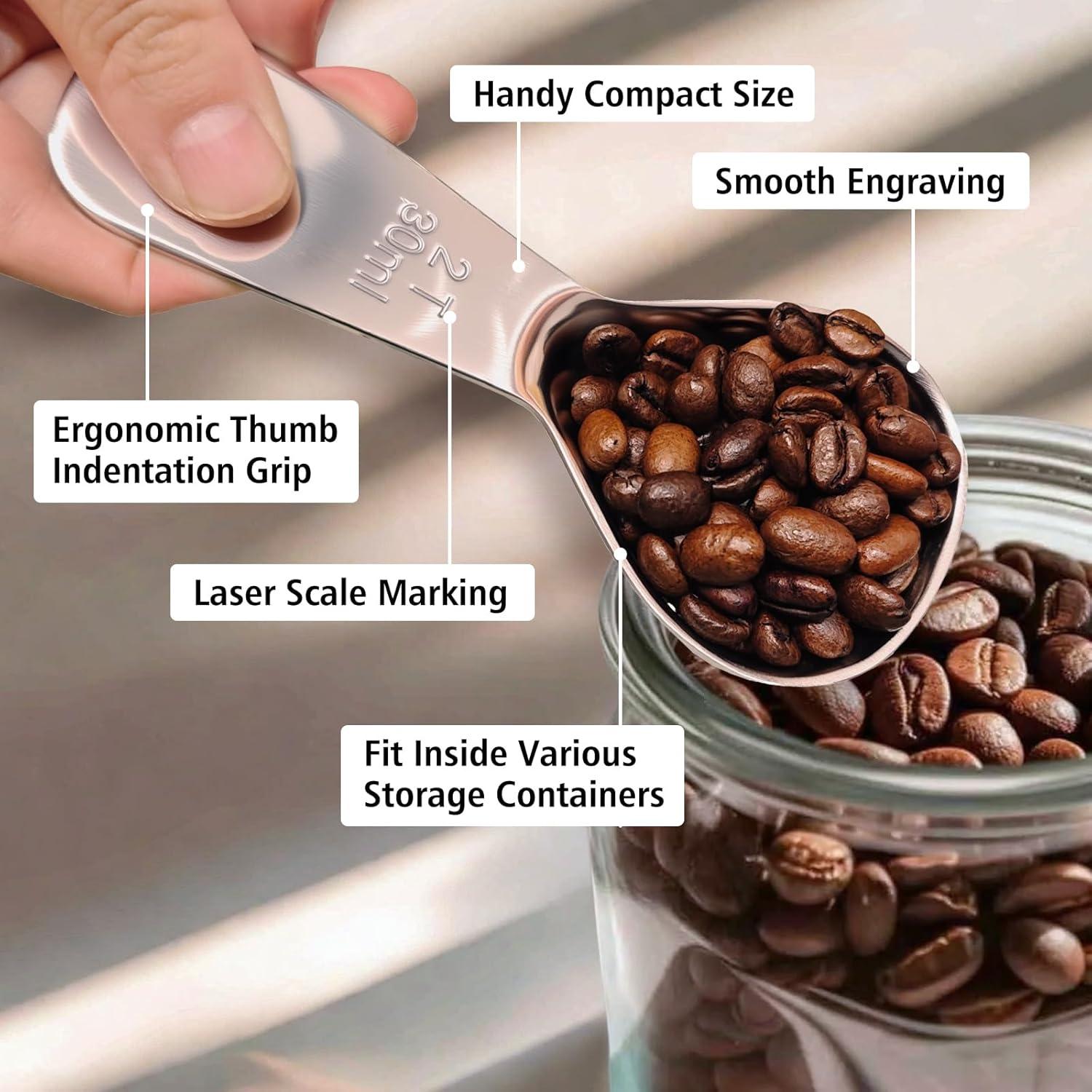 Cucharas Medidoras de Acero Inoxidable Rovella 30ml - 2 Pcs