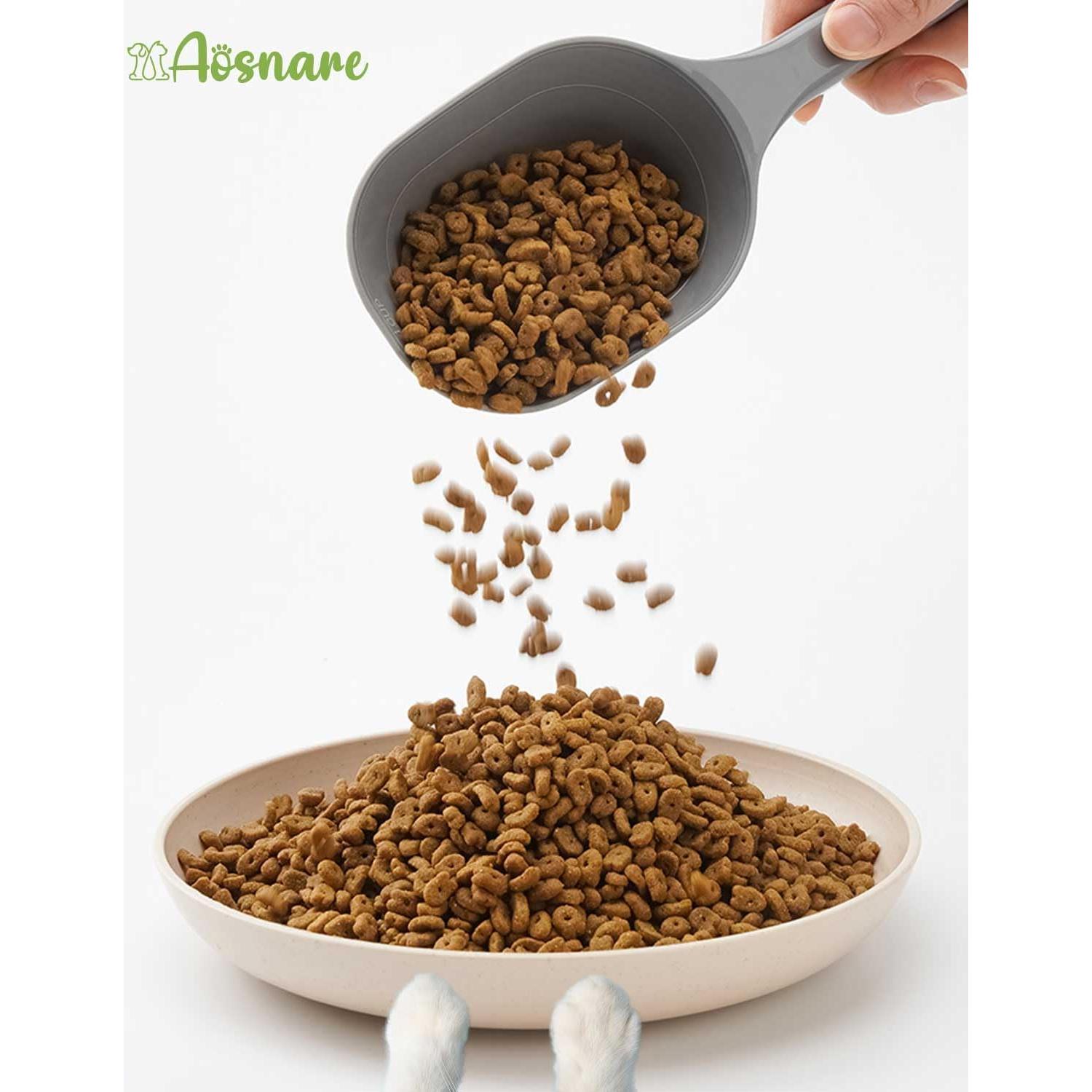 Cucharón para Alimento de Mascotas Aosnare 1 Taza con Medidas