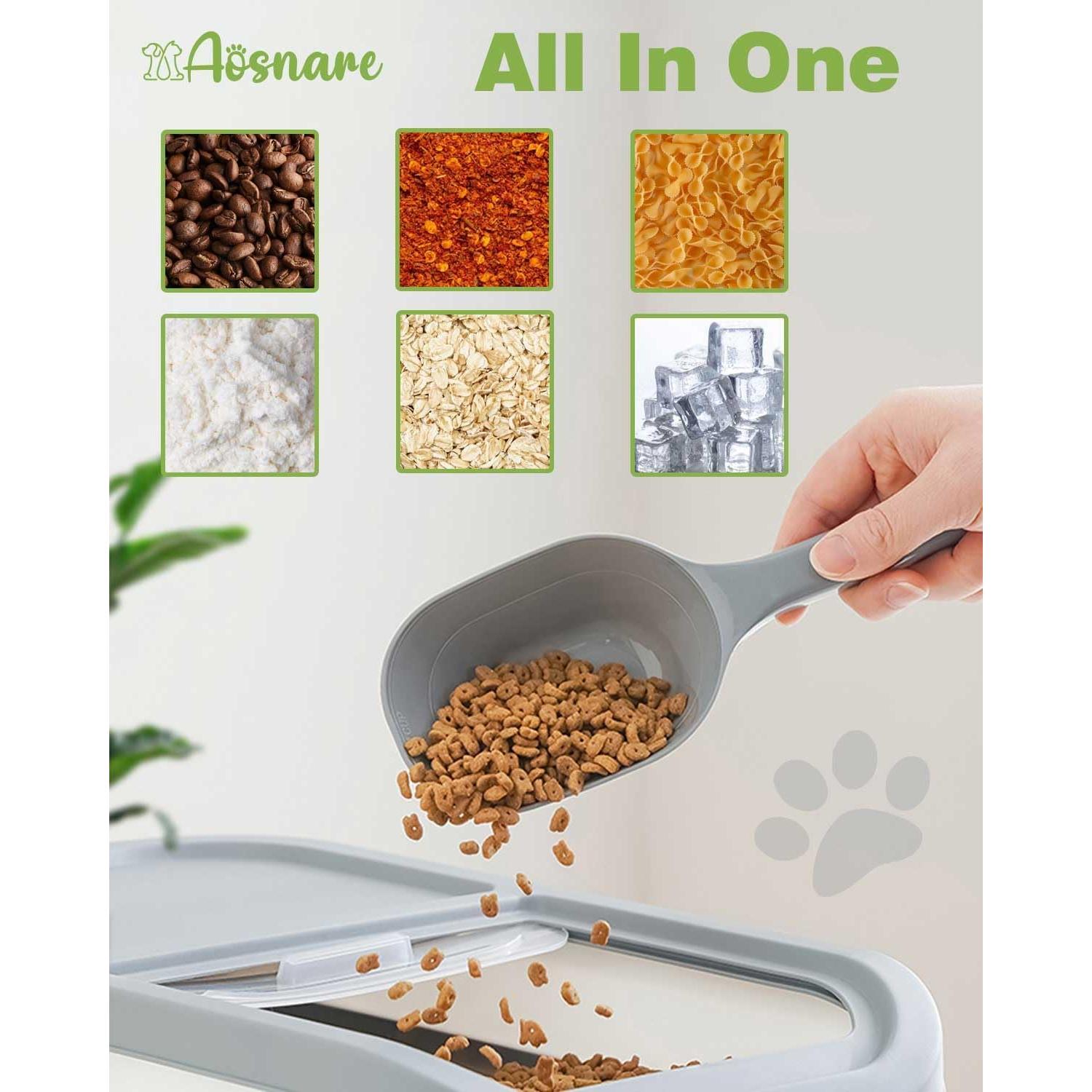 Cucharón para Alimento de Mascotas Aosnare 1 Taza con Medidas