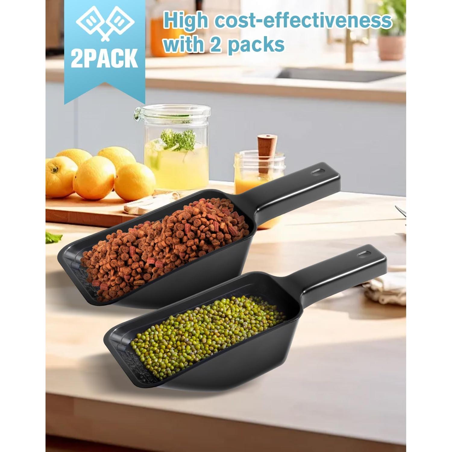 Cucharón Medidor de Comida para Perros Aosnare 2 Tazas - Paquete de 2