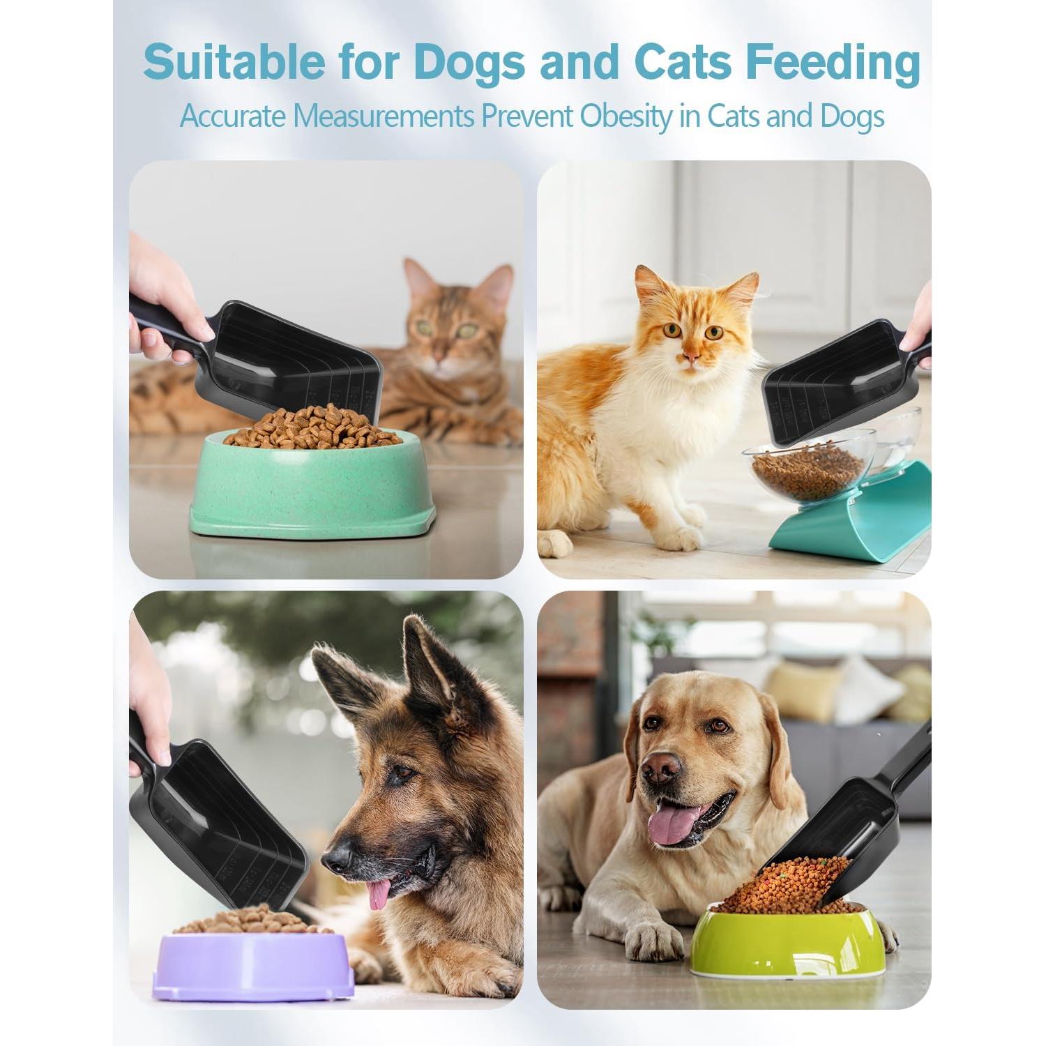 Cucharón Medidor de Comida para Perros Aosnare 2 Tazas - Paquete de 2