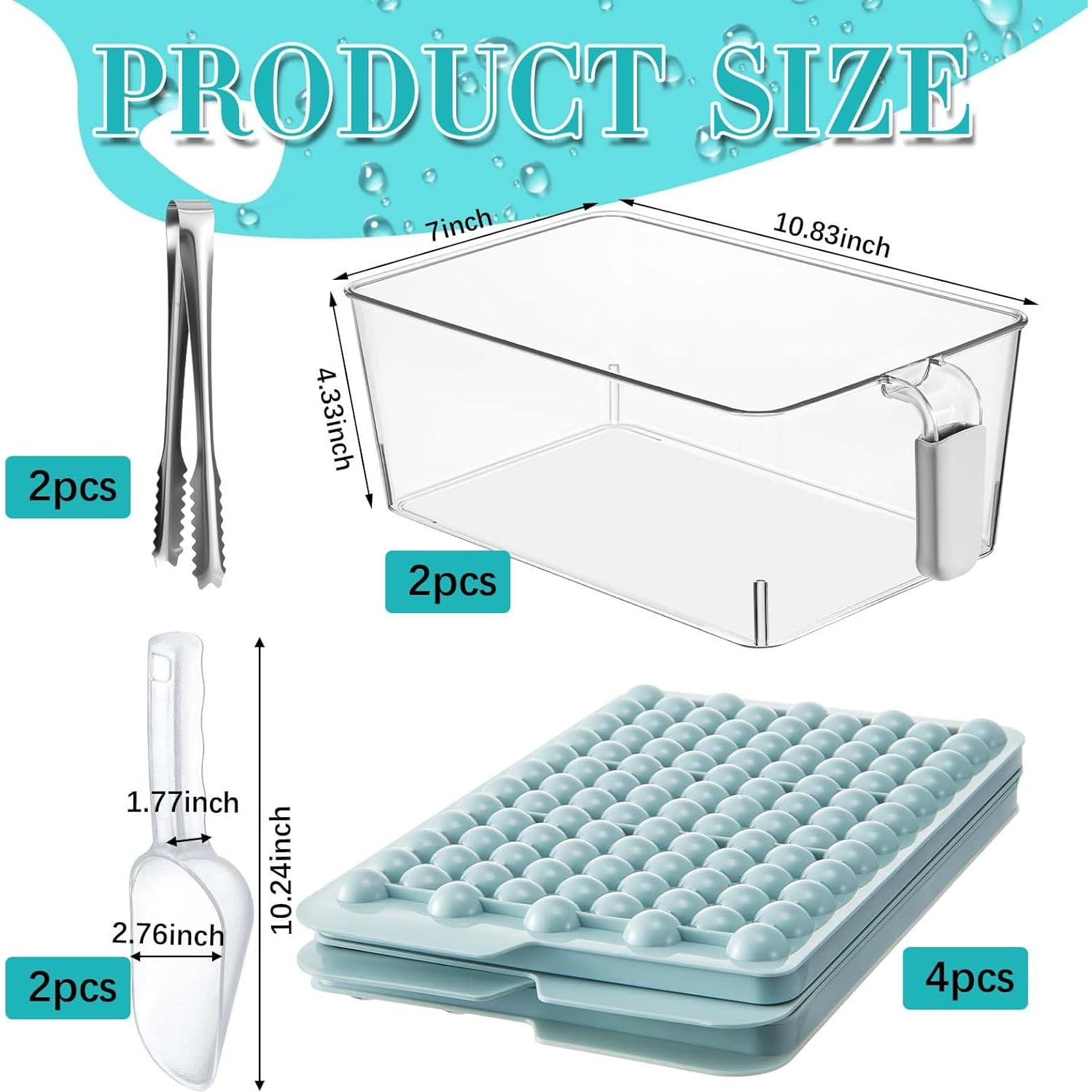 Contenedor de Hielo Havawish 10 Pcs con Moldes y Cucharas