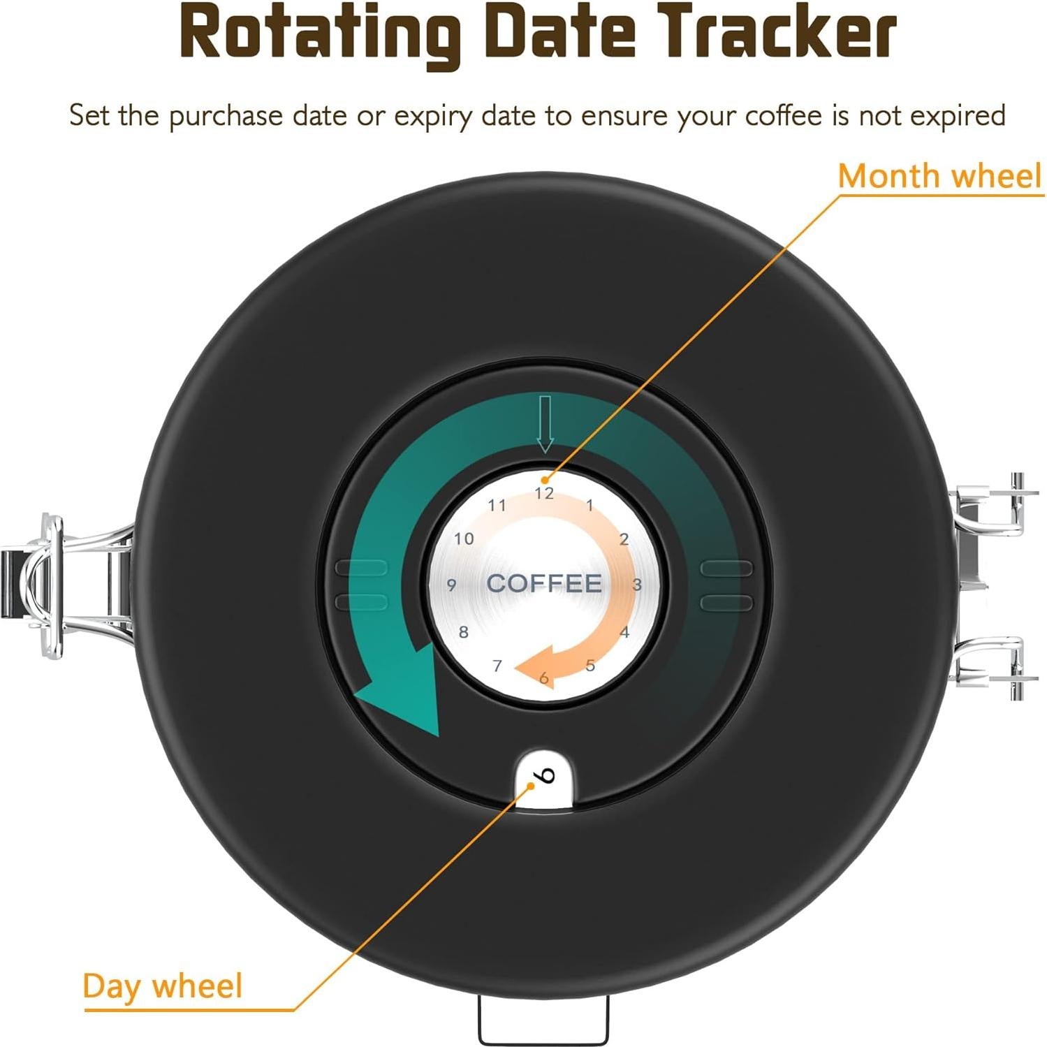 Contenedor Hermético de Café Miscedence 620g Acero Inoxidable