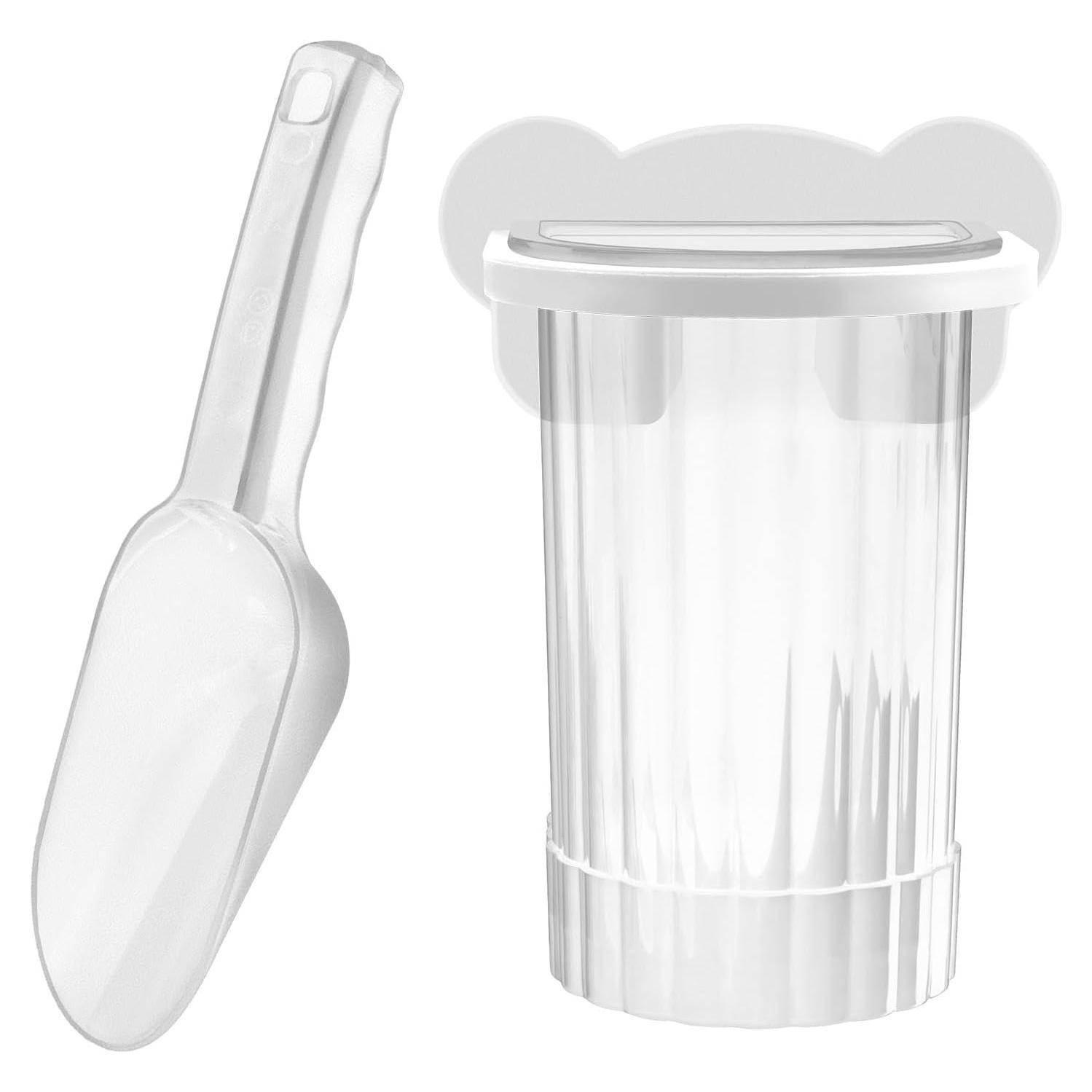 Cuchara de Hielo con Soporte Yitexin - Plástico Blanco Multifuncional