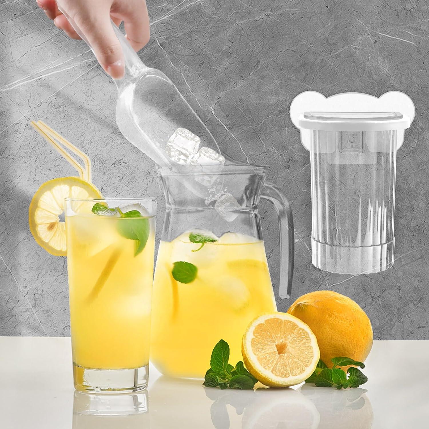 Cuchara de Hielo con Soporte Yitexin - Plástico Blanco Multifuncional