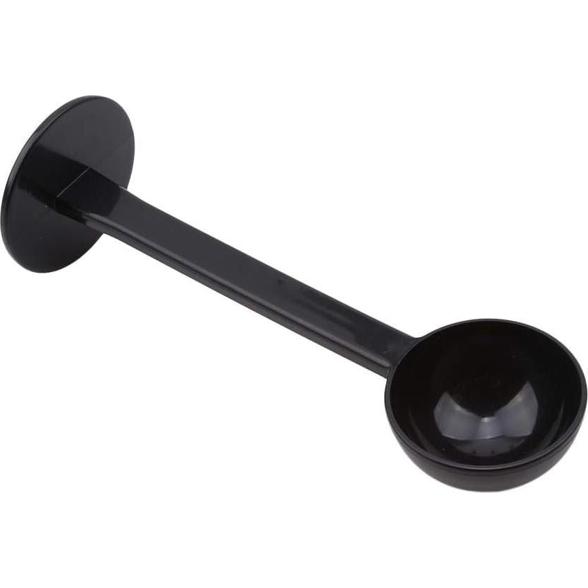 Cuchara de café 2-en-1 Sluswallow negra con prensador y medidor