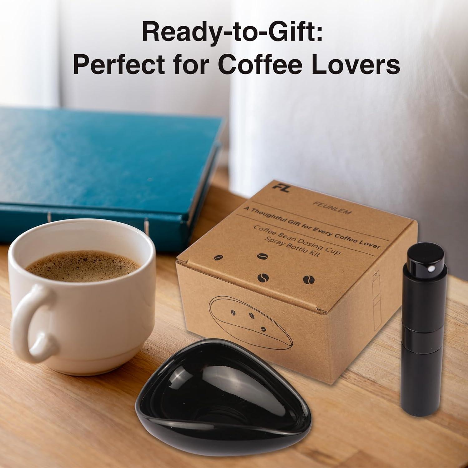 Kit de Dosificación de Café Cerámica FEUNLEM 25g + Spray 8ml