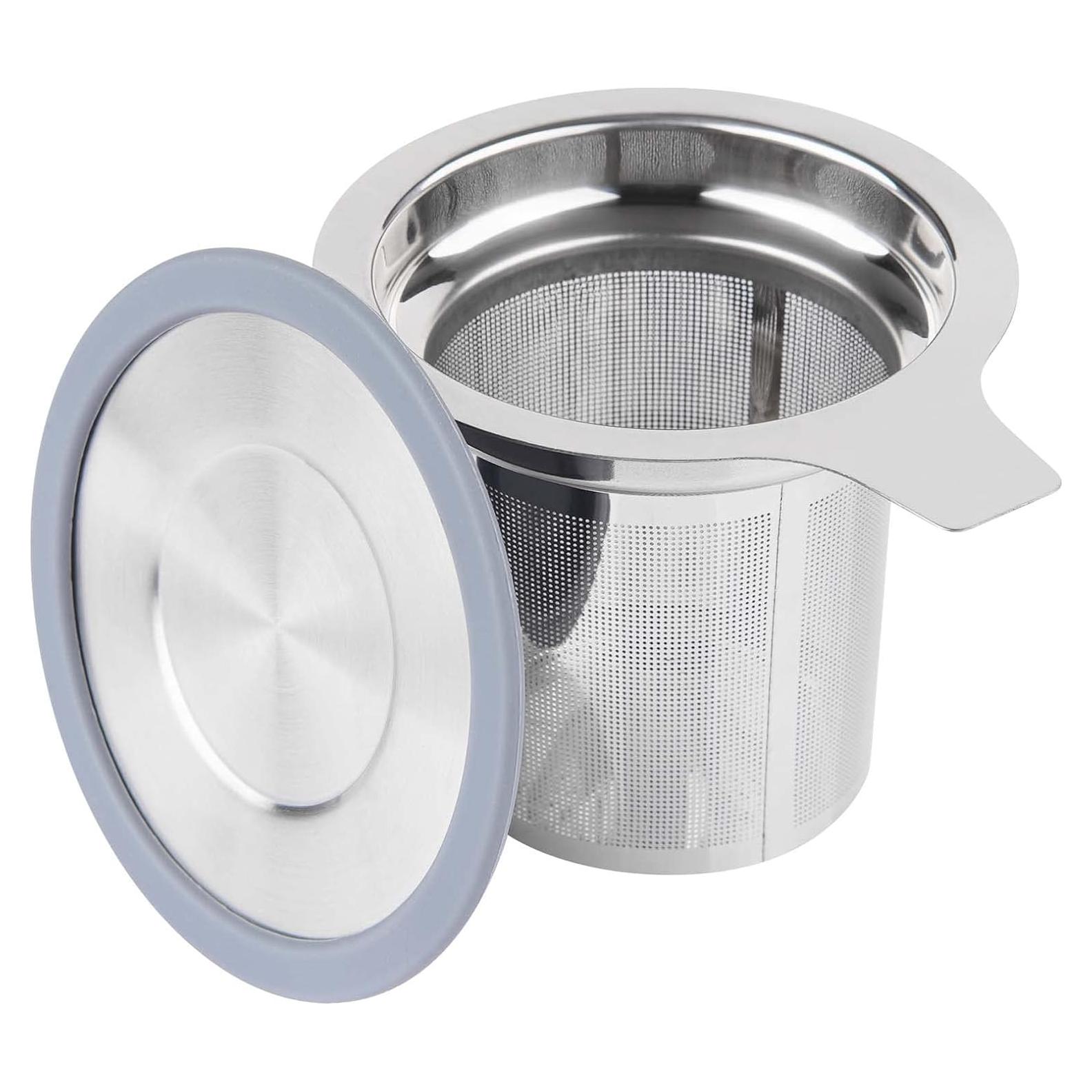 Infusor de Té Vaincre de Acero Inoxidable con Tapa - Malla Fina