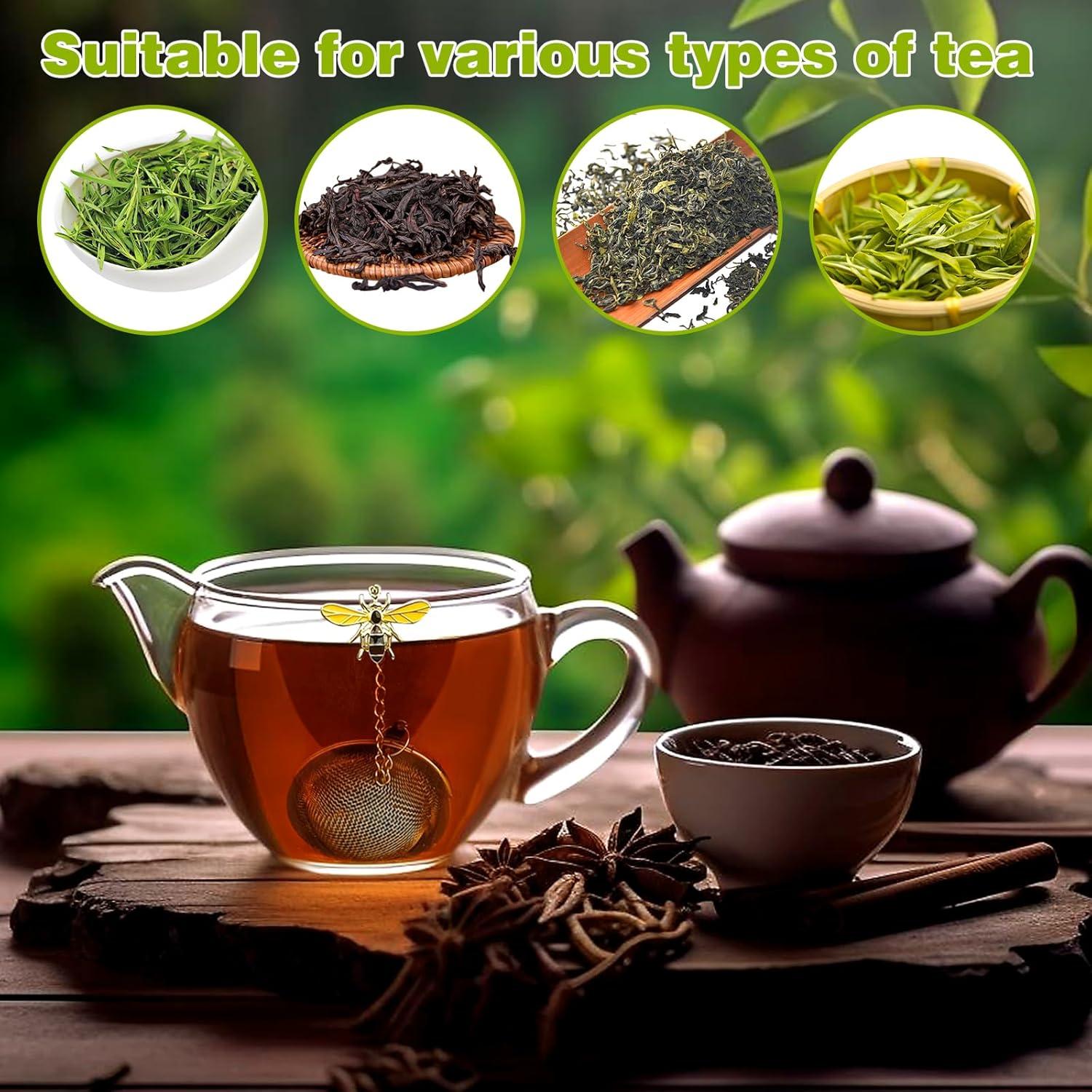 Infusores de Té de Acero Inoxidable YOIYINI 6 Pcs 5.33 cm