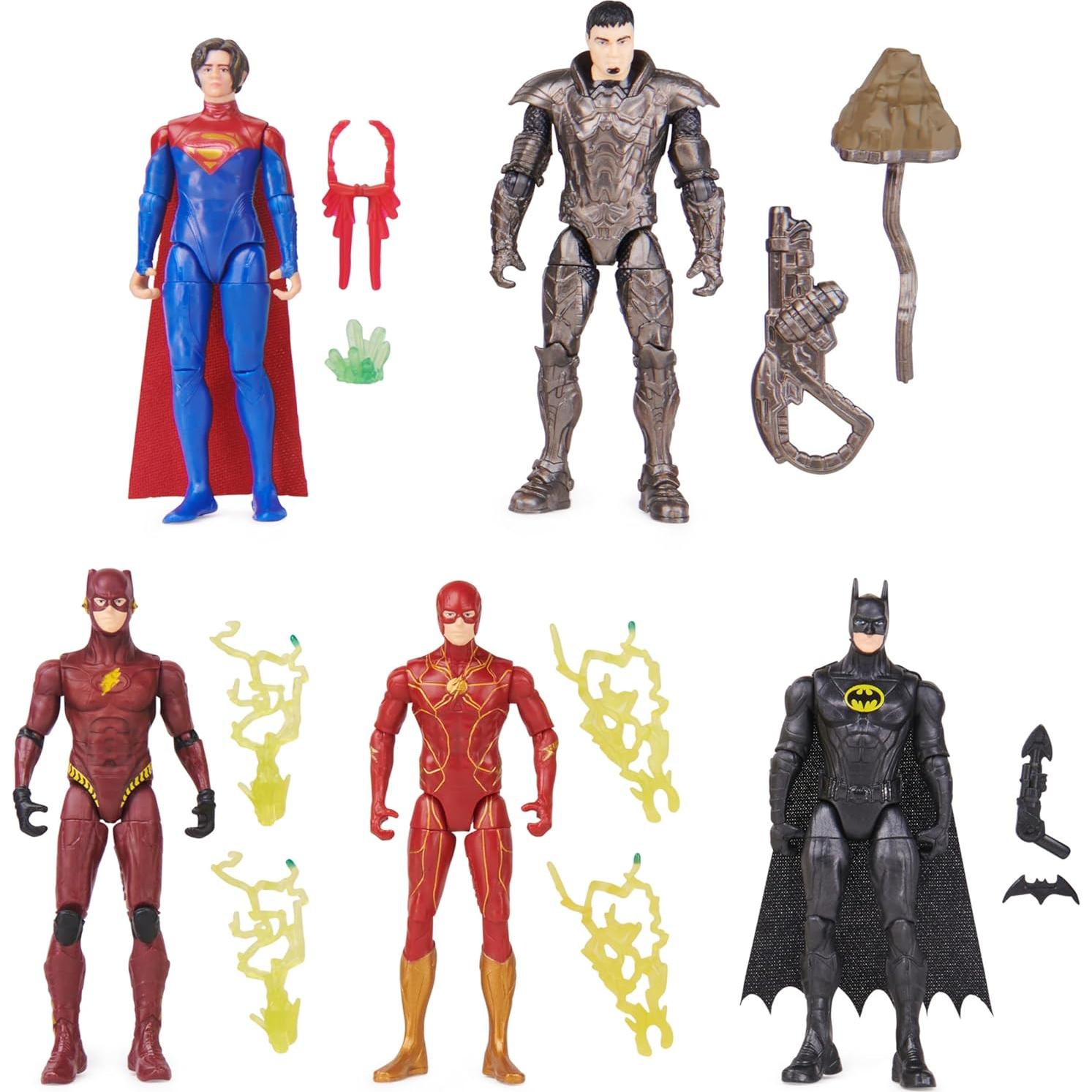 Figuras de Acción The Flash DC Comics 5 Piezas 10,16 cm