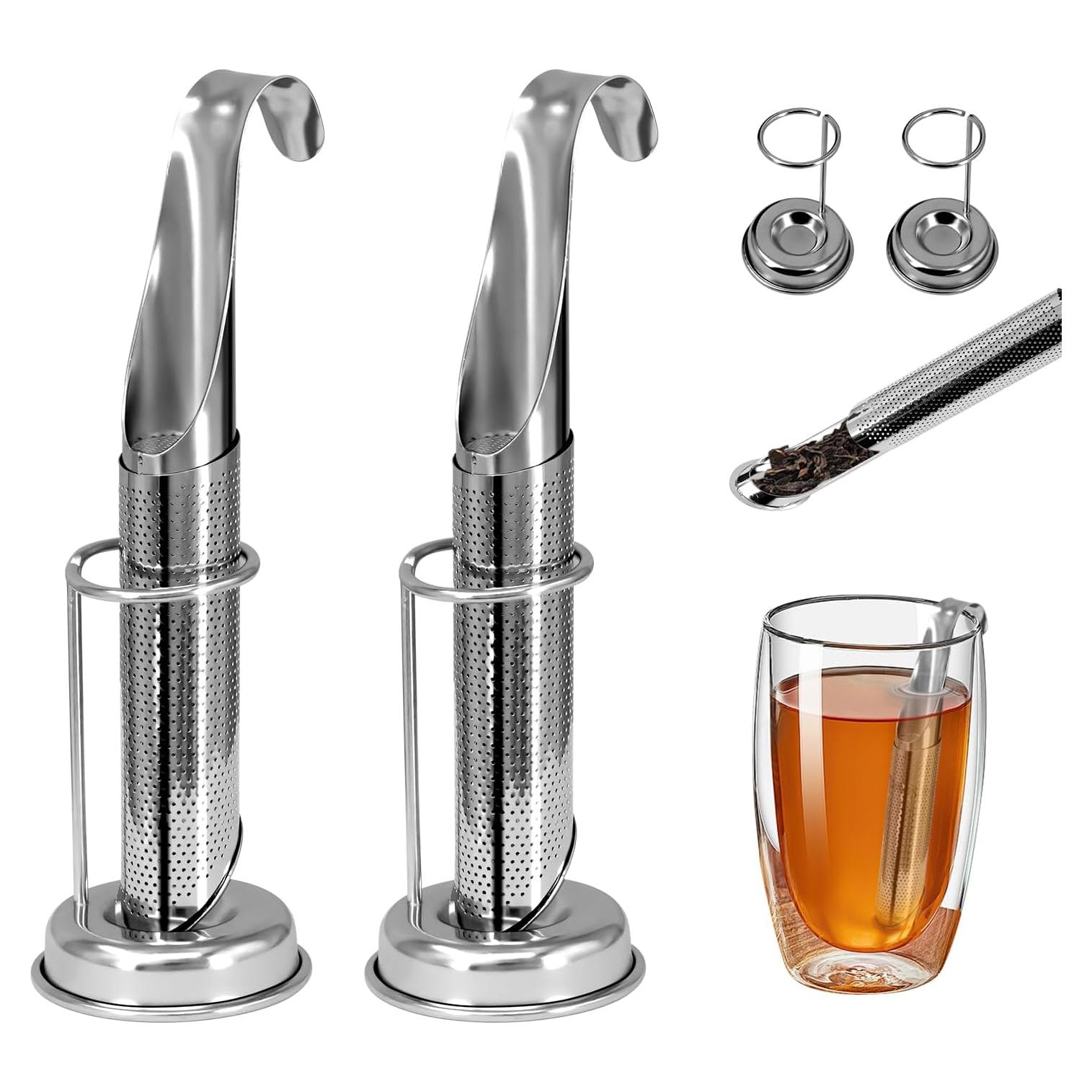 Juego de Infusores de Té de Acero Inoxidable Holyenten - 2 Piezas
