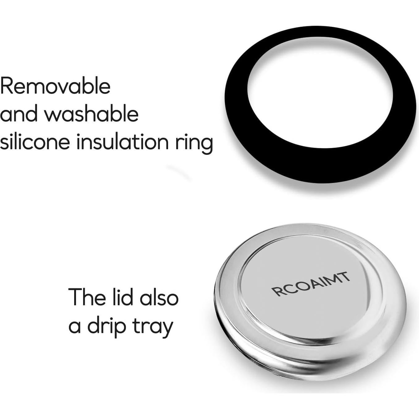 Paquete de 2 coladores de té RCOAIMT de acero inoxidable