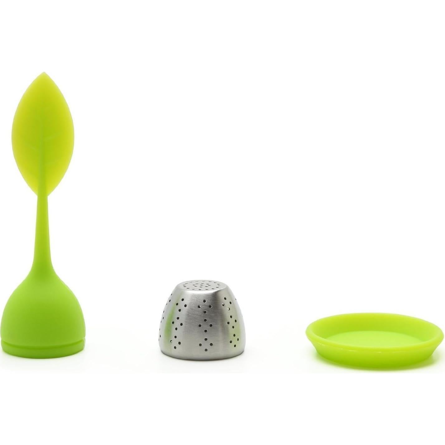 Infusor de Té Silicona LuckyStone con Bandeja de Goteo