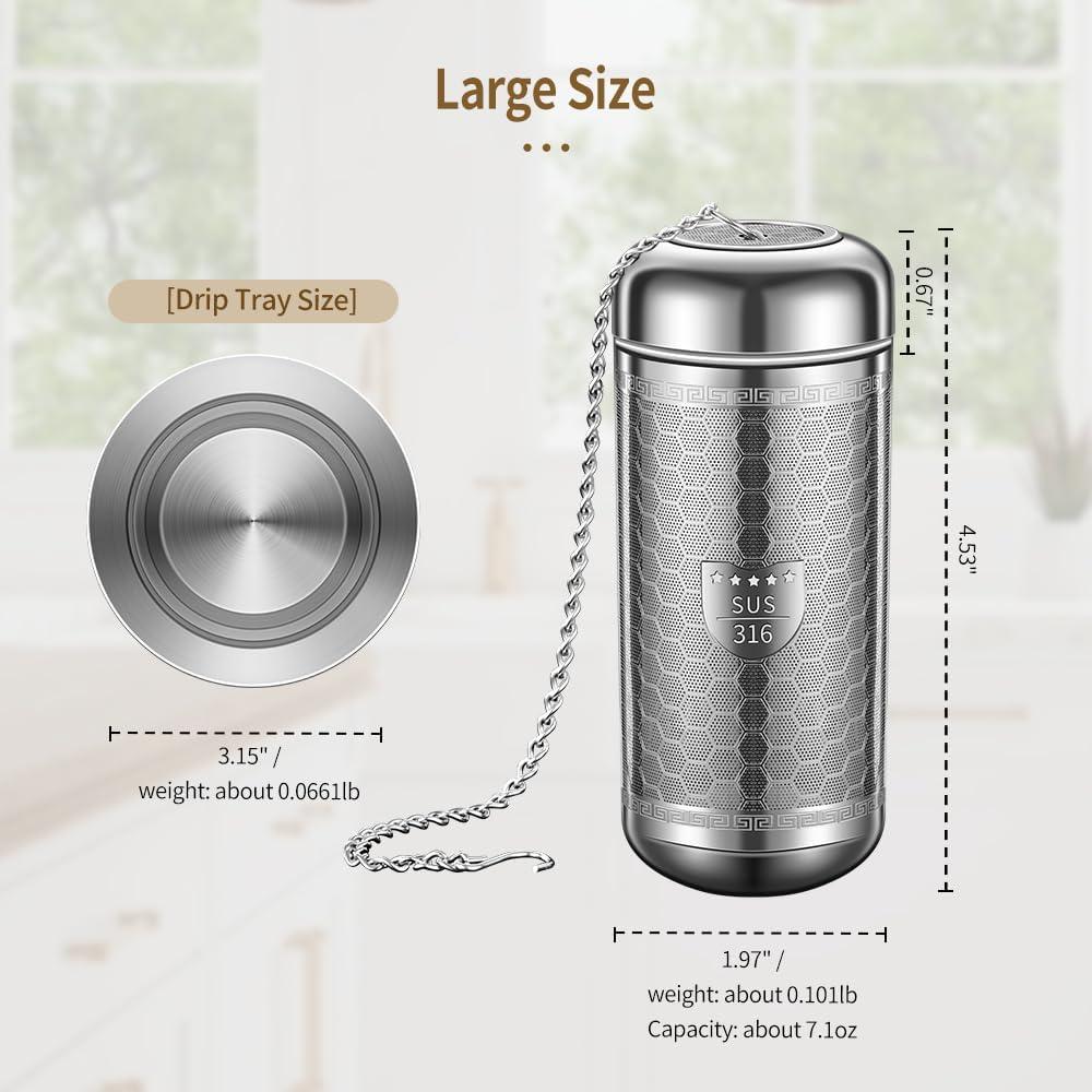 Infusor de Té Suelto BOMANSI BOMS Grande Acero Inoxidable 316
