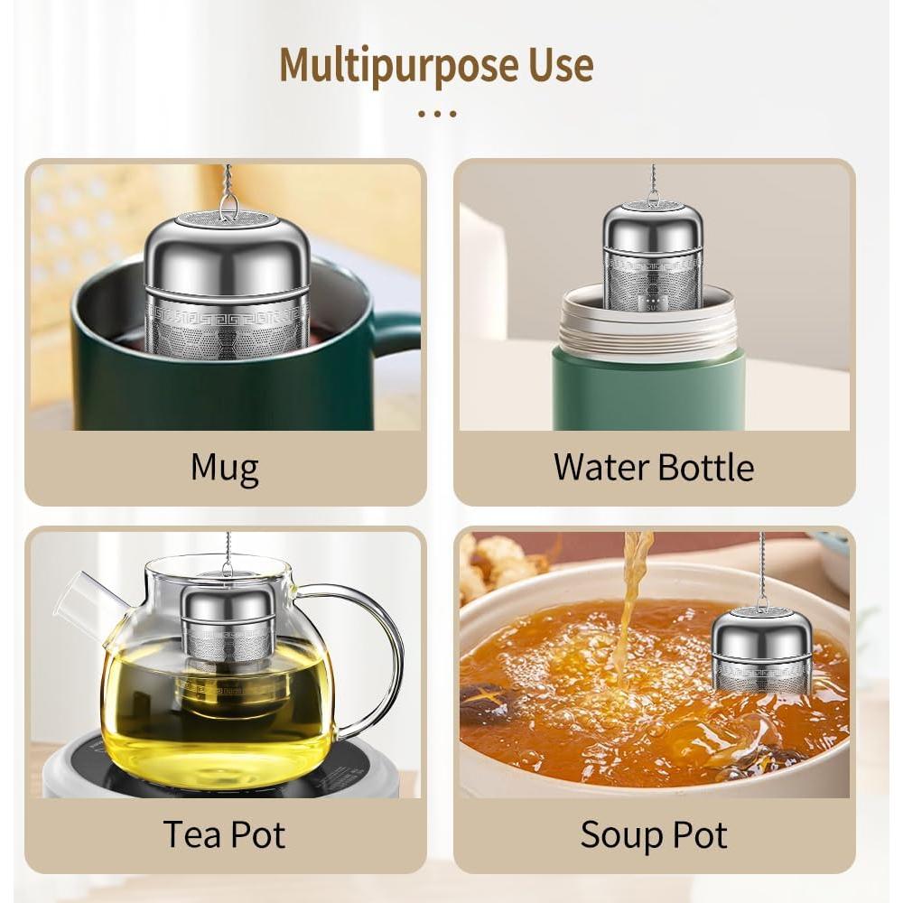 Infusor de Té Suelto BOMANSI BOMS Grande Acero Inoxidable 316