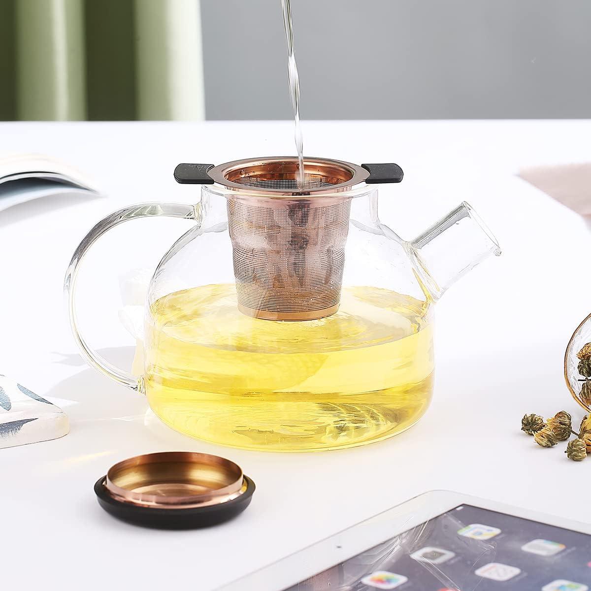 Infusor de Té Kyraton Oro Rosa Acero Inoxidable 9.5cm