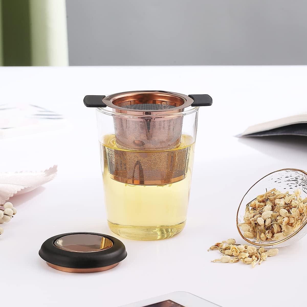 Infusor de Té Kyraton Oro Rosa Acero Inoxidable 9.5cm