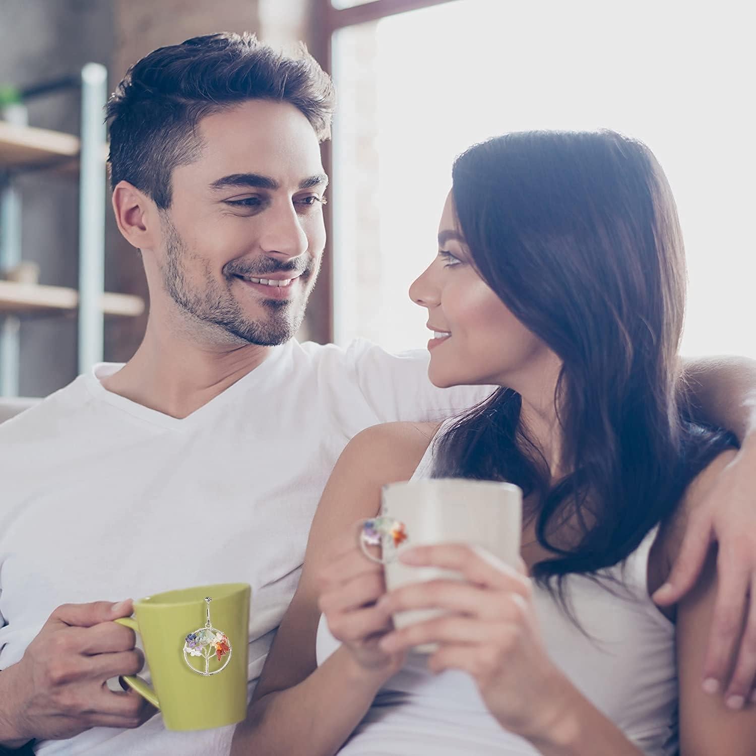 Infusor de Té NSTaygate con Colgante de Cuarzo 7 Chakras