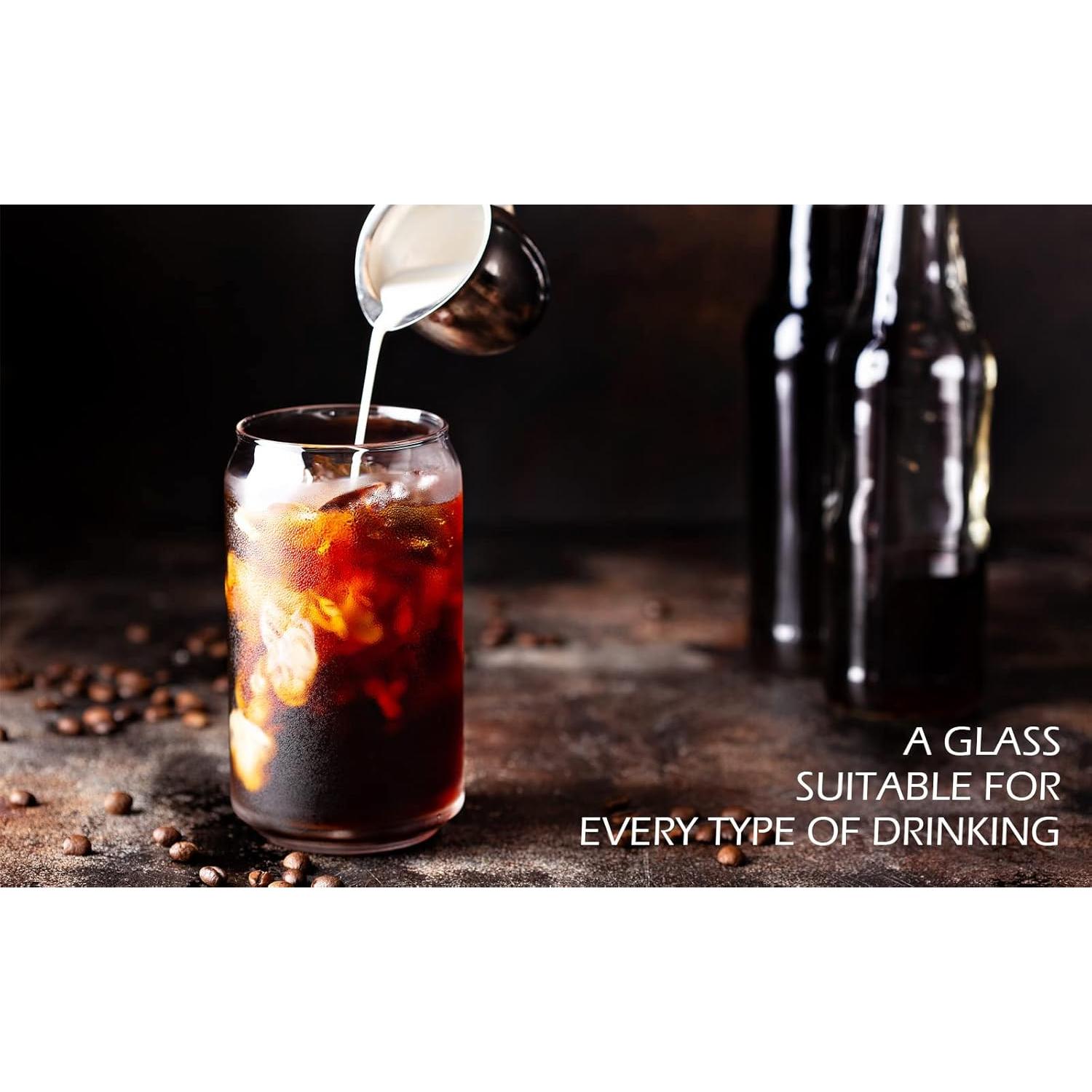 Vaso BEWAVE 473ml en Forma de Lata con Tapa y Popote