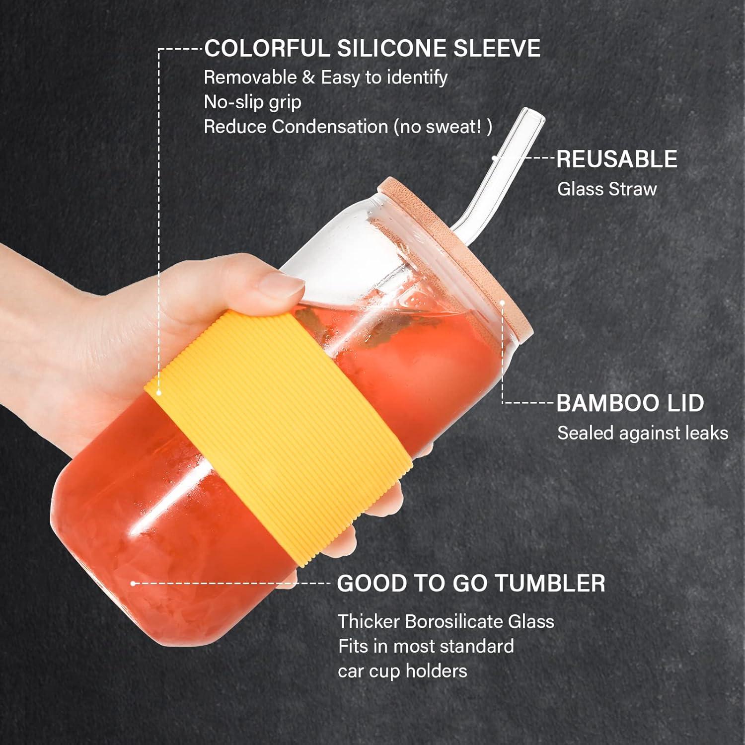 Vaso BEWAVE 473ml en Forma de Lata con Tapa y Popote