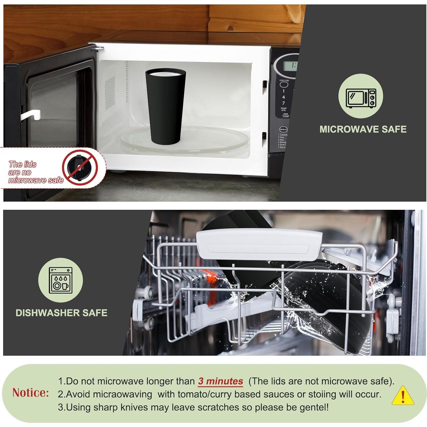 Juego de 4 Tazas de Café Reutilizables Greentainer 600 ml