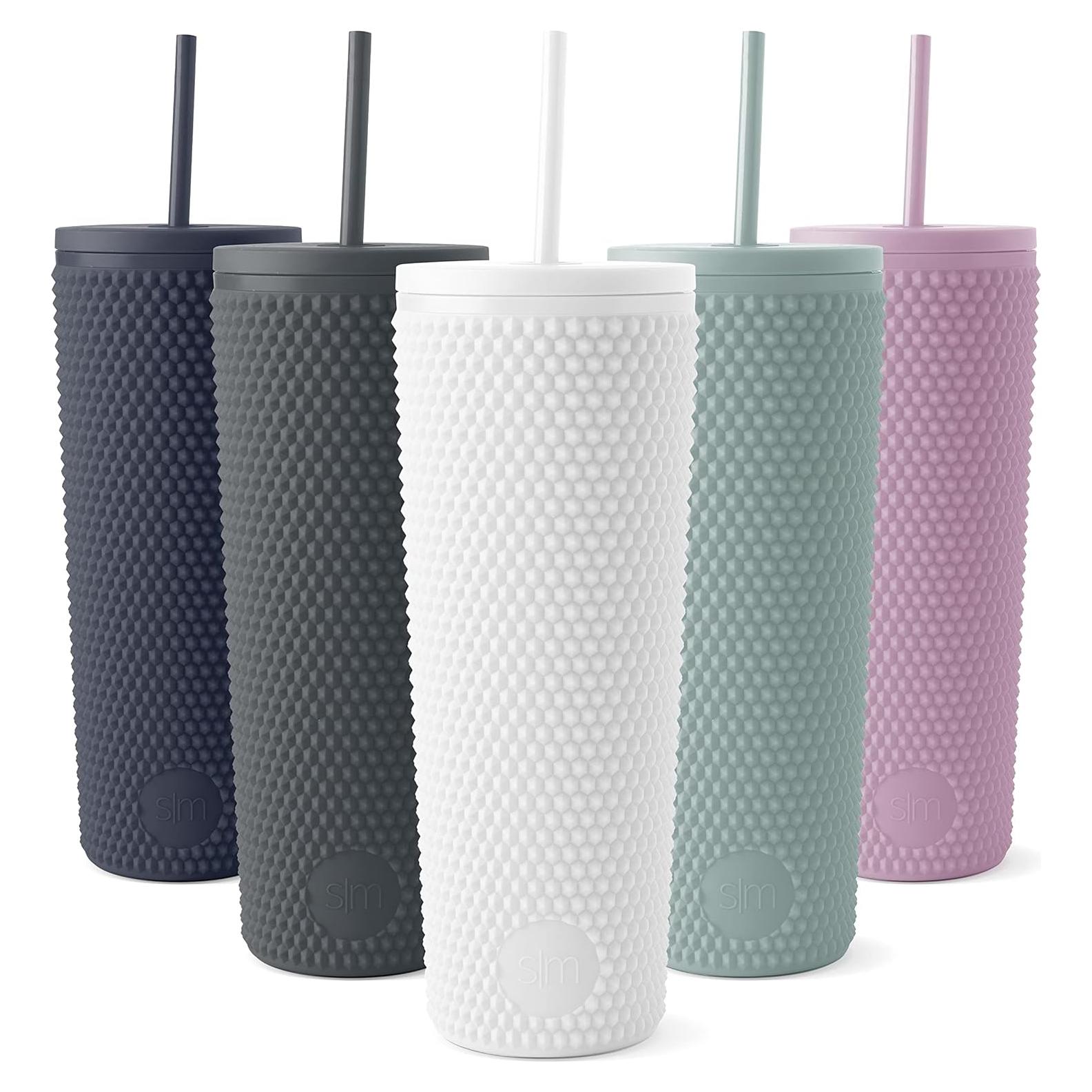 Vaso de Plástico Reutilizable Simple Modern 24oz Blanco