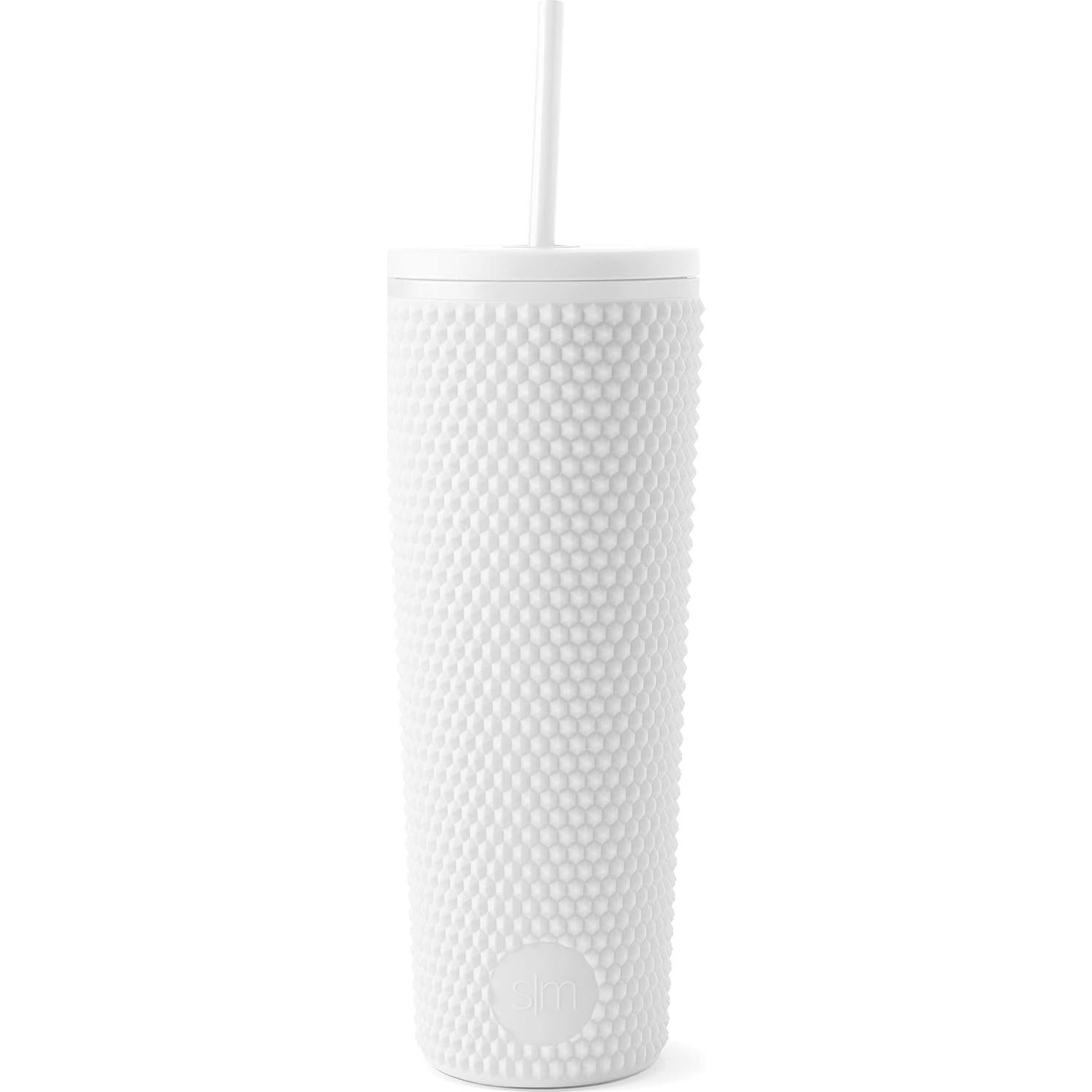 Vaso de Plástico Reutilizable Simple Modern 24oz Blanco