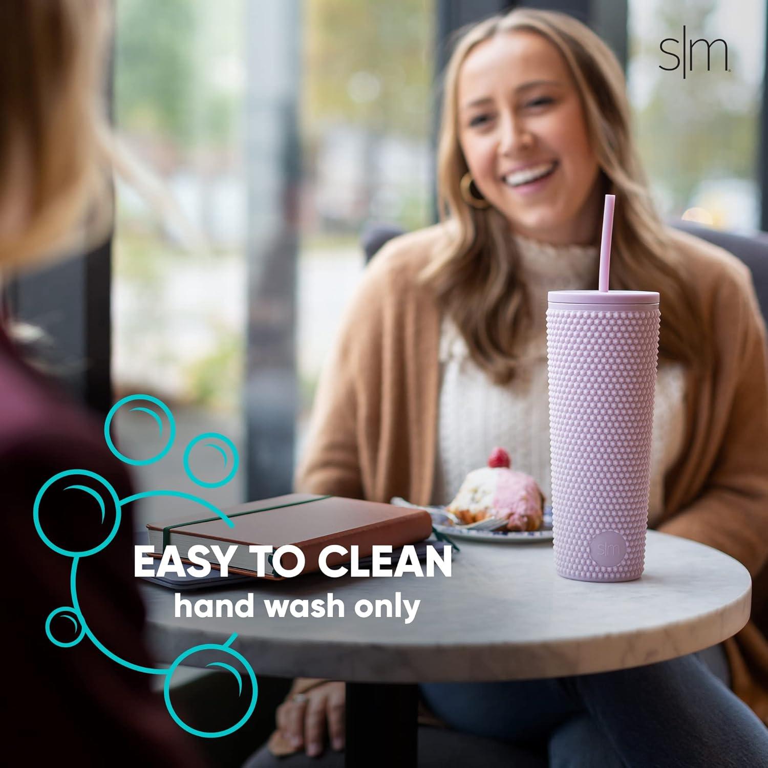 Vaso de Plástico Reutilizable Simple Modern 24oz Blanco