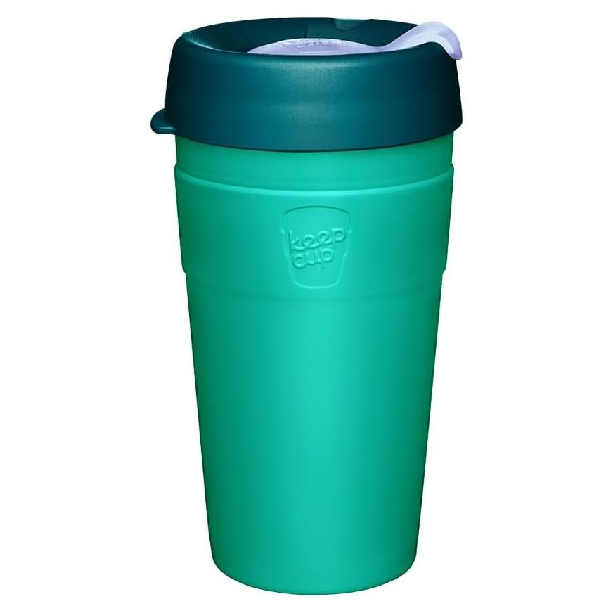 Taza de Café Reutilizable KeepCup 16oz Acero Inoxidable Aislado