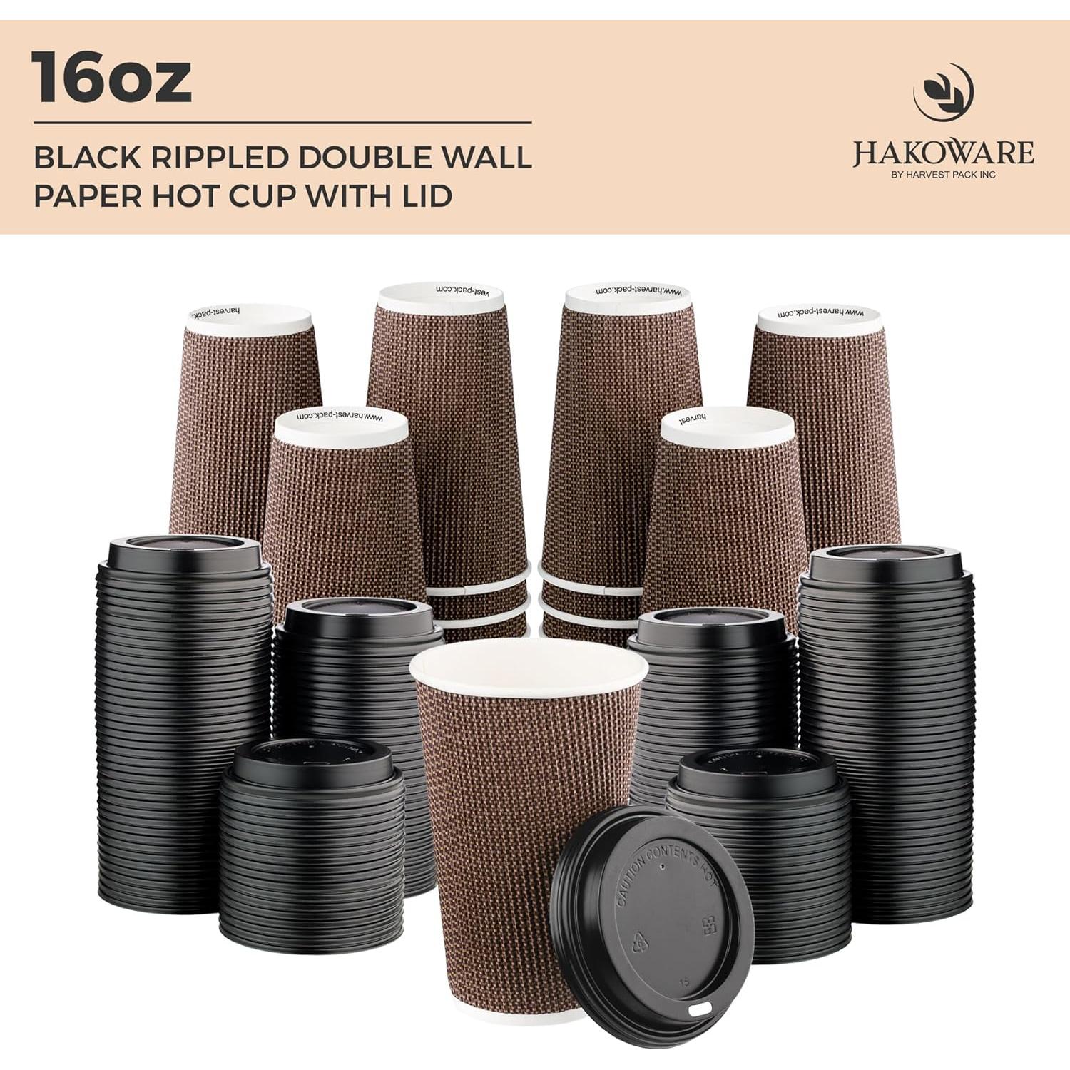 Tazas de café desechables 16 oz Harvest Pack 85 unidades