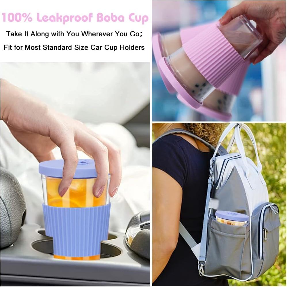 Paquete de 2 Tazas Reutilizables UHAPEER 500ml Aisladas