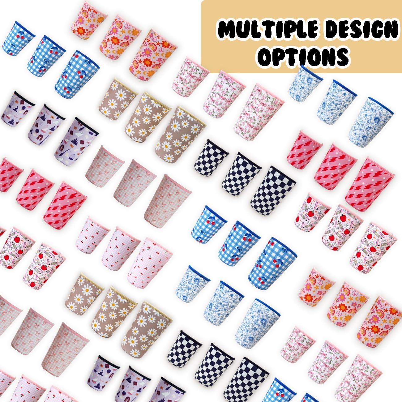 Manga de café helado Haevola neopreno grande cuadros