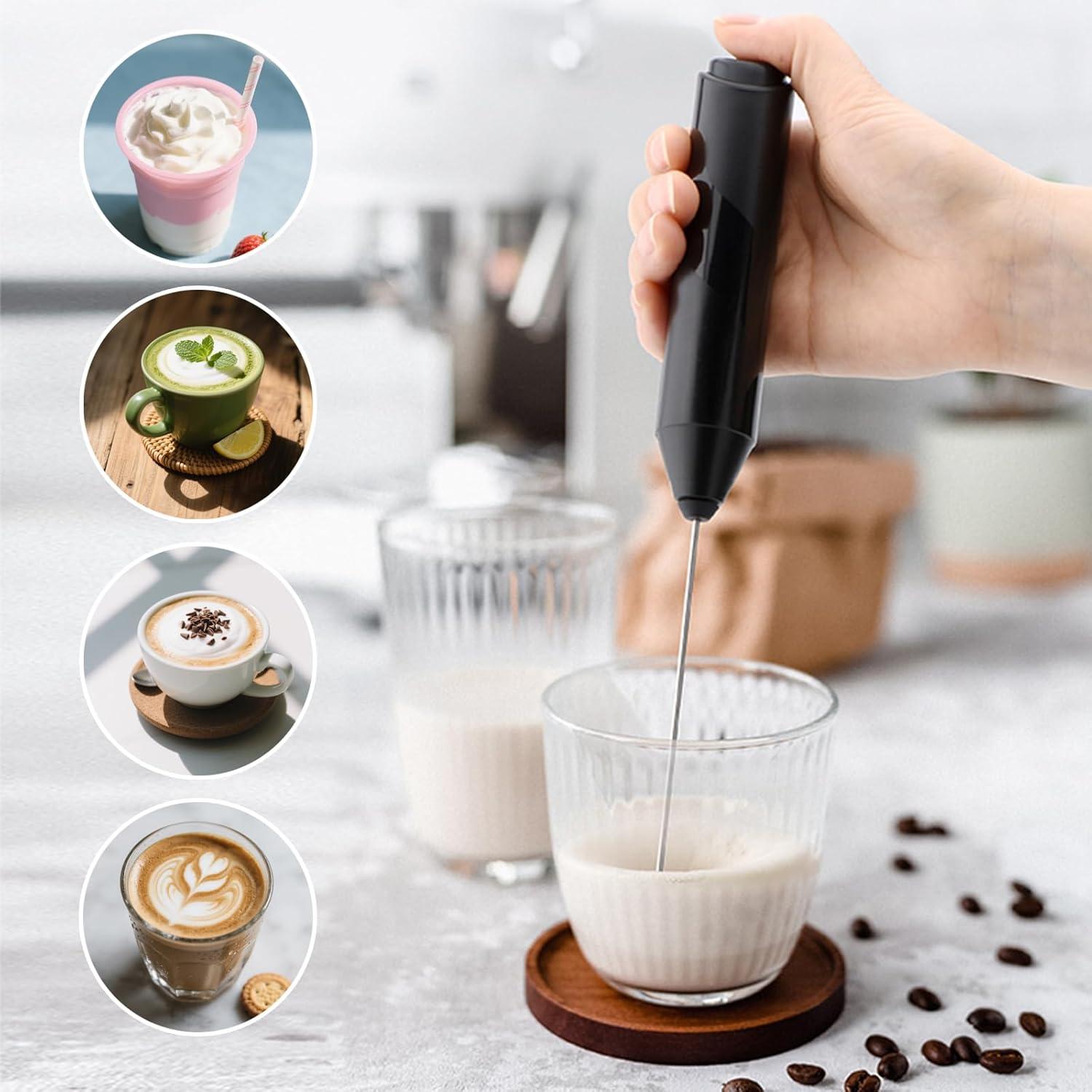 Espumador de Leche DENENTT NPQ con Tapa - 108.9g, Silencioso