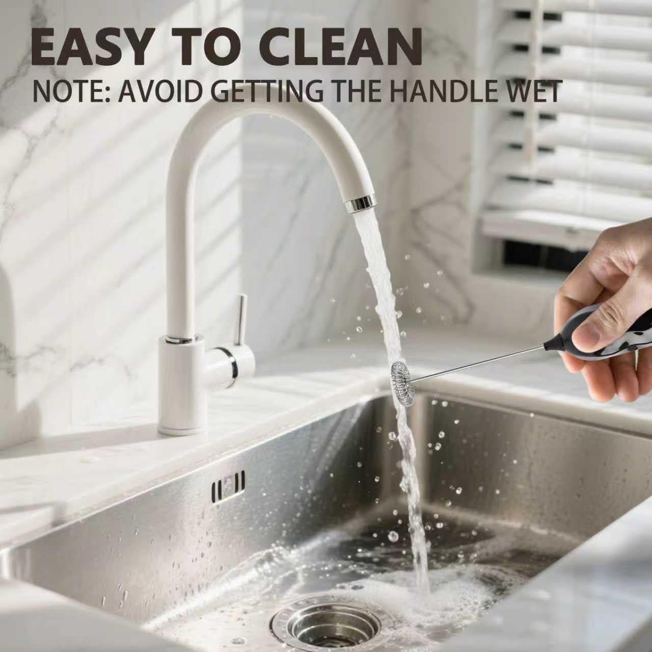 Espumador de Leche RAYONNER CHN001 Blanco - Sin Cable