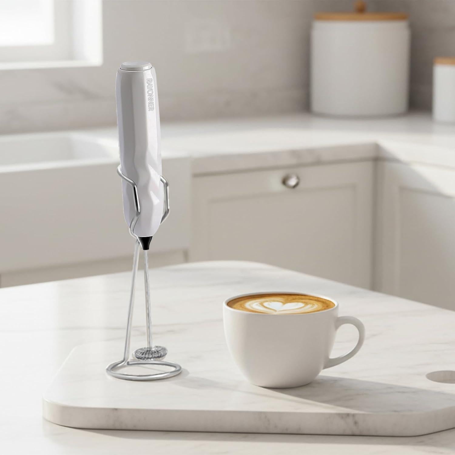 Espumador de Leche RAYONNER CHN001 Blanco - Sin Cable