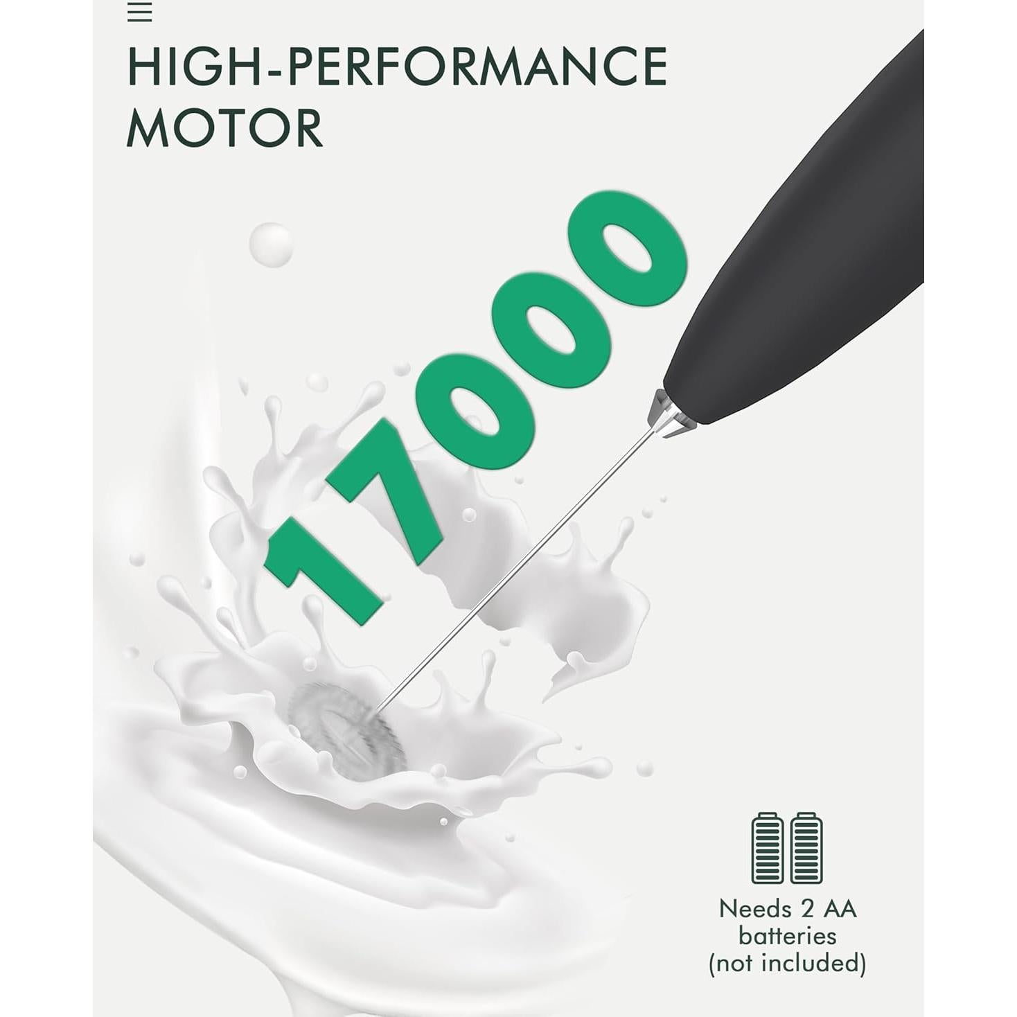 Batidor de Leche Eléctrico HeyLotie MFB Negro 0.1kg