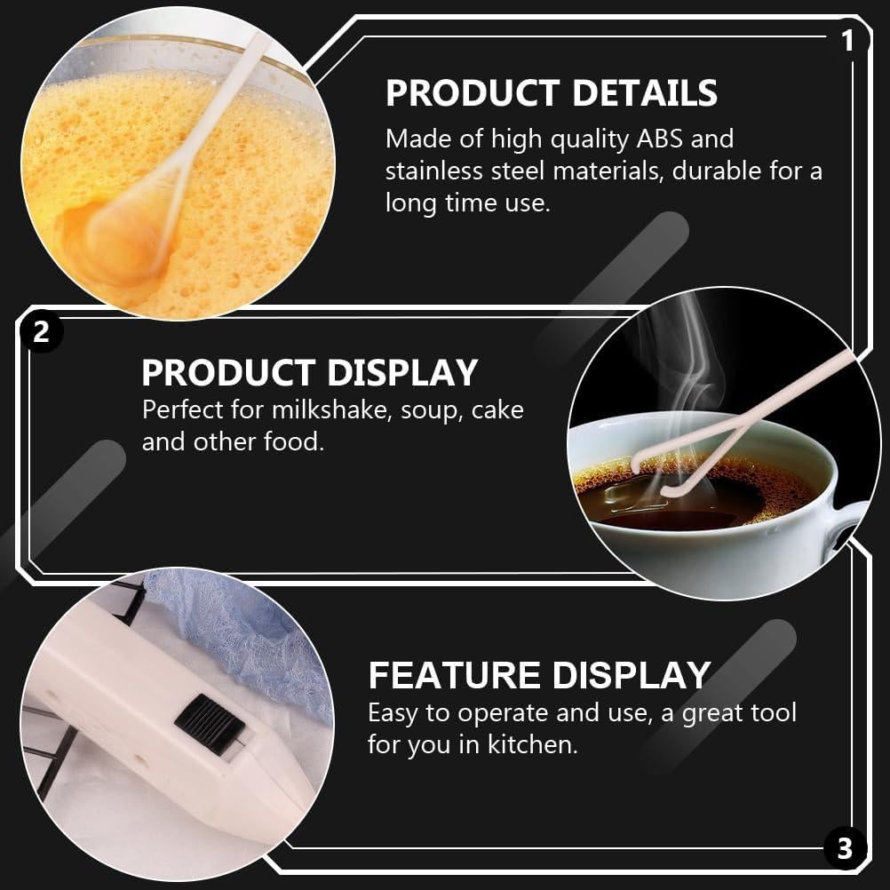 Espumador de Leche Eléctrico MAGICLULU 20.3 cm - Batidor de Café