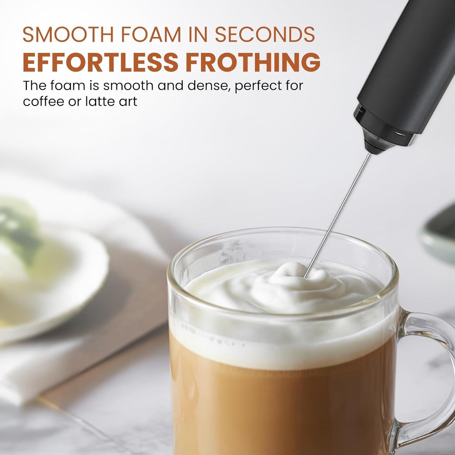 Espumador de Leche Portátil ALPSPEAKS con Cubierta - 108g