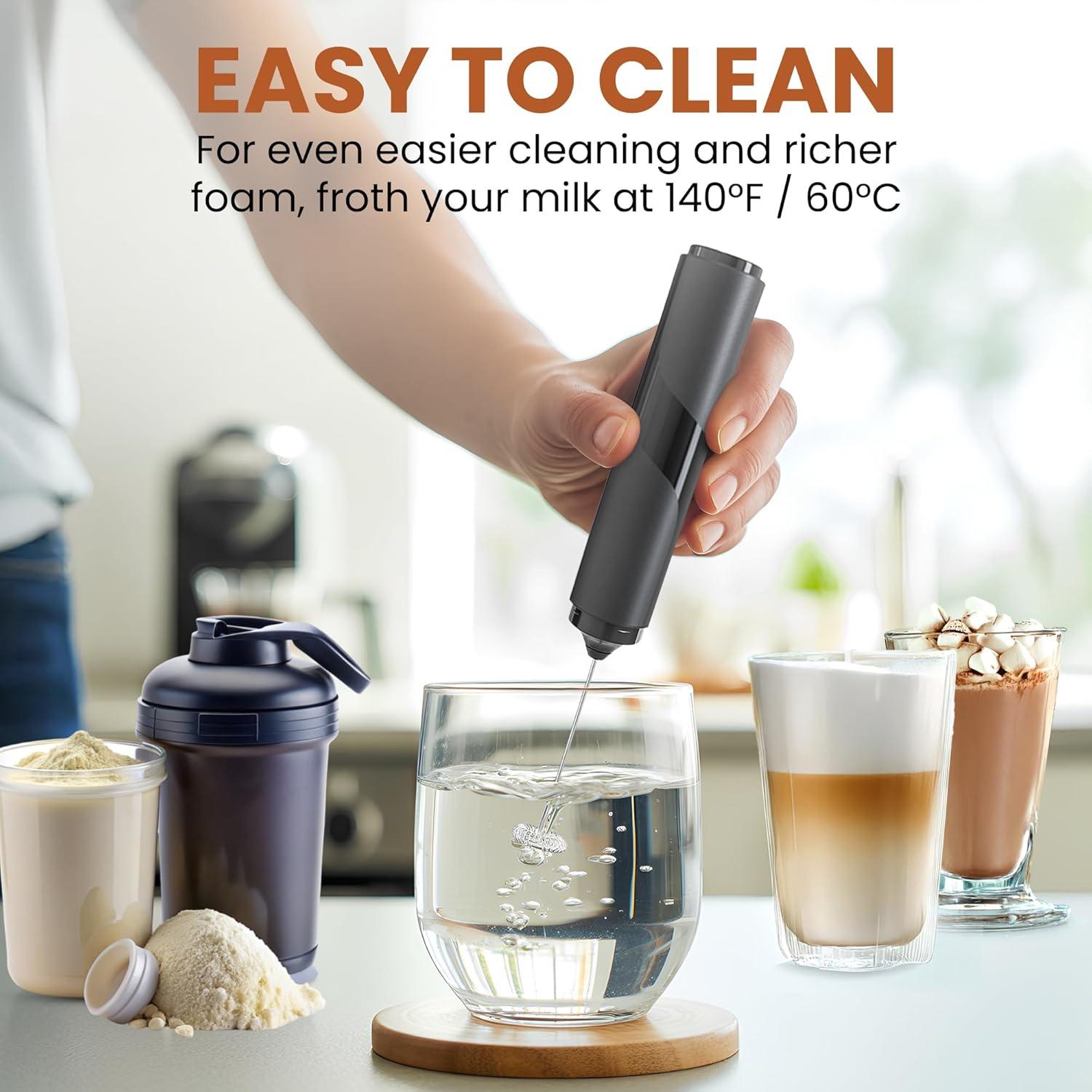 Espumador de Leche Portátil ALPSPEAKS con Cubierta - 108g