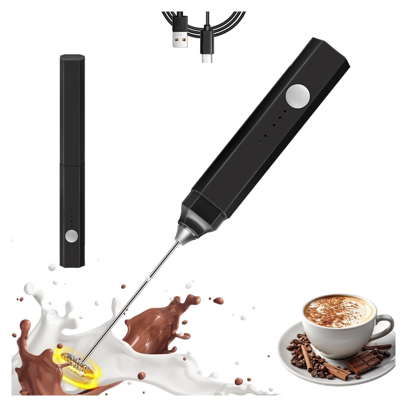 Espumador de Leche Recargable Styuanmmy 3 Velocidades 130g