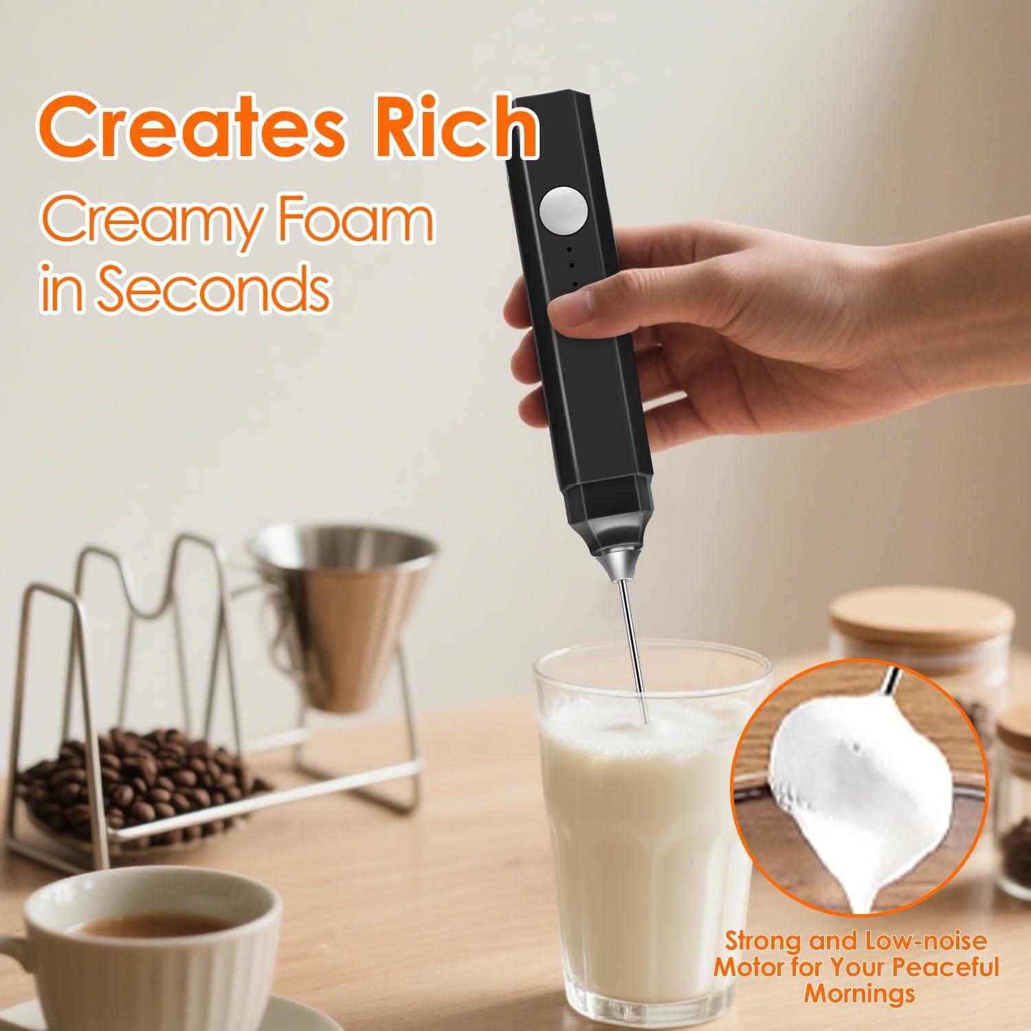 Espumador de Leche Recargable Styuanmmy 3 Velocidades 130g