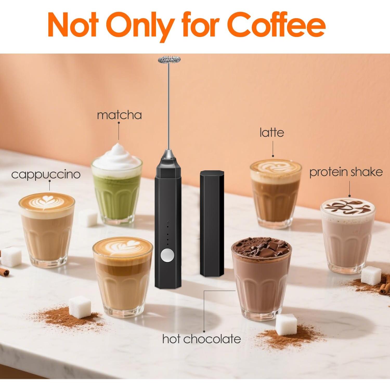 Espumador de Leche Recargable Styuanmmy 3 Velocidades 130g